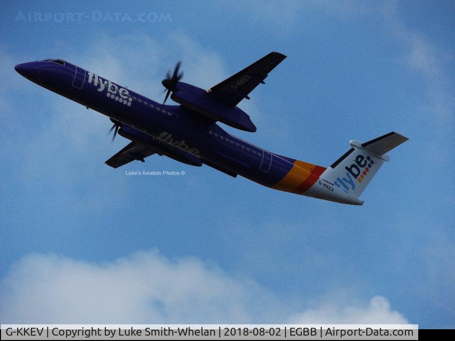 G-KKEV, 2008 De Havilland Canada DHC-8-402Q Dash 8 C/N 4201, From Birmingham Airport
