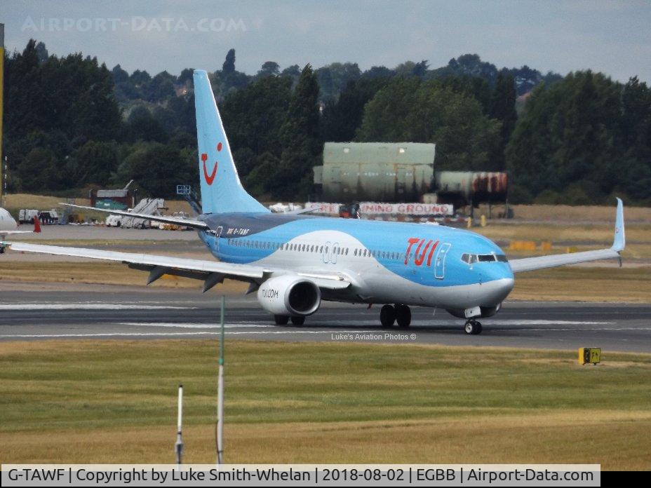 G-TAWF, 2012 Boeing 737-8K5 C/N 37244, From Birmingham Airport
