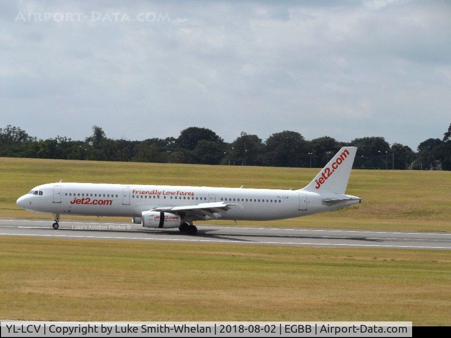YL-LCV, 2004 Airbus A321-231 C/N 2216, From Birmingham Airport