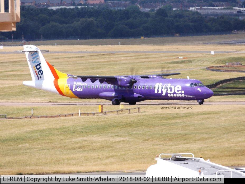 EI-REM, 2007 ATR 72-212A C/N 760, From Birmingham Airport