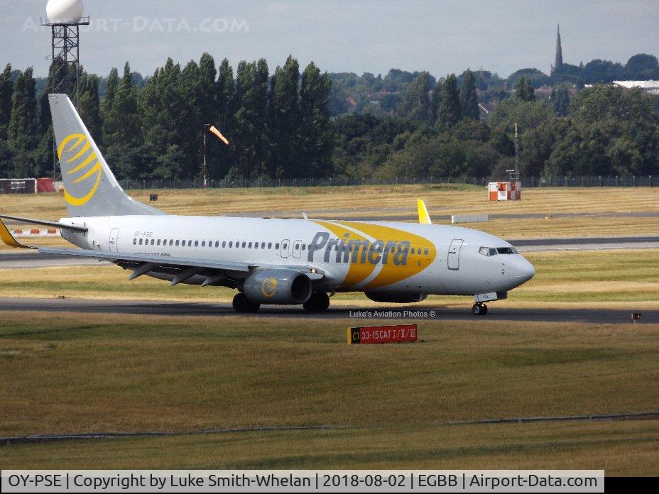OY-PSE, 2000 Boeing 737-809 C/N 30664, From Birmingham Airport