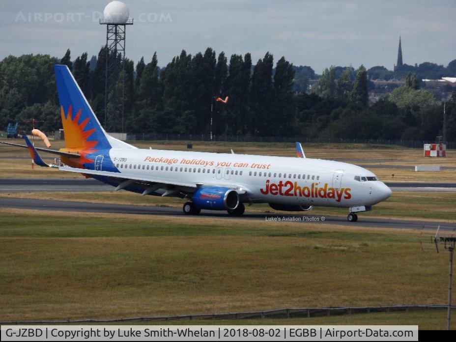 G-JZBD, 2017 Boeing 737-800 C/N 63159, From Birmingham Airport