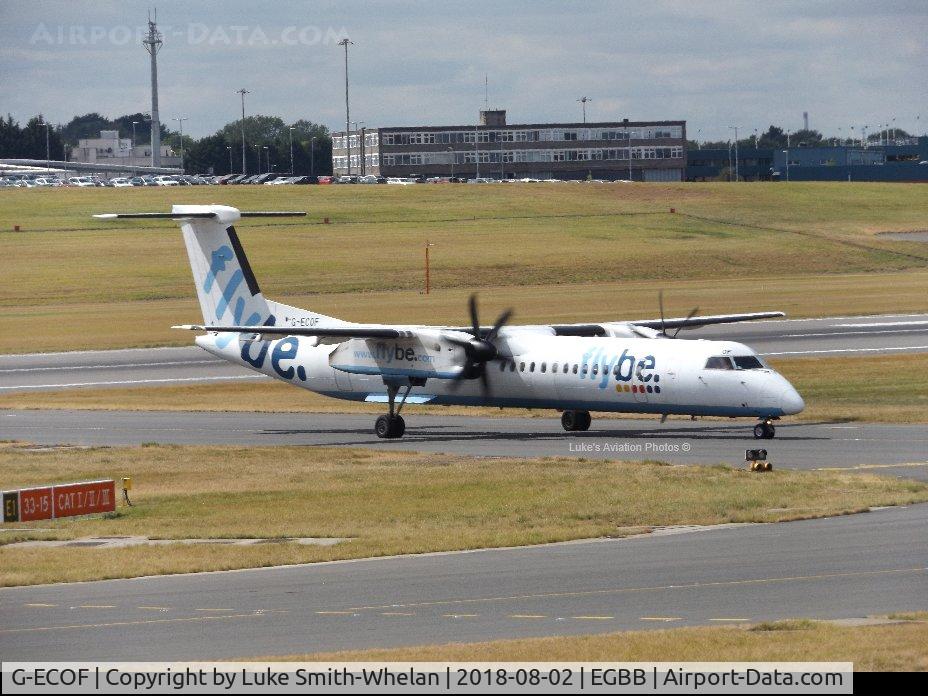 G-ECOF, 2008 De Havilland Canada DHC-8-402Q Dash 8 C/N 4216, From Birmingham Airport