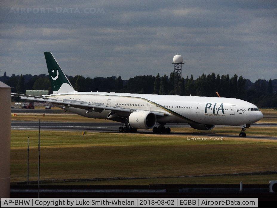 AP-BHW, 2007 Boeing 777-340/ER C/N 33779, From Birmingham Airport