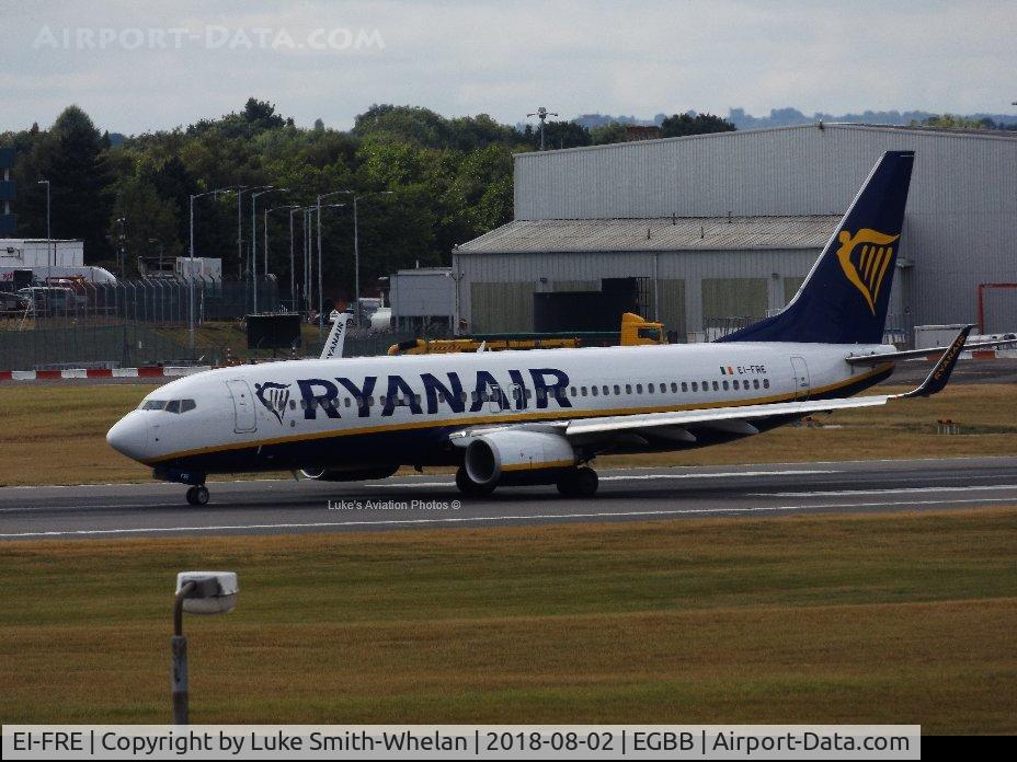 EI-FRE, 2016 Boeing 737-8AS C/N 62691, From Birmingham Airport