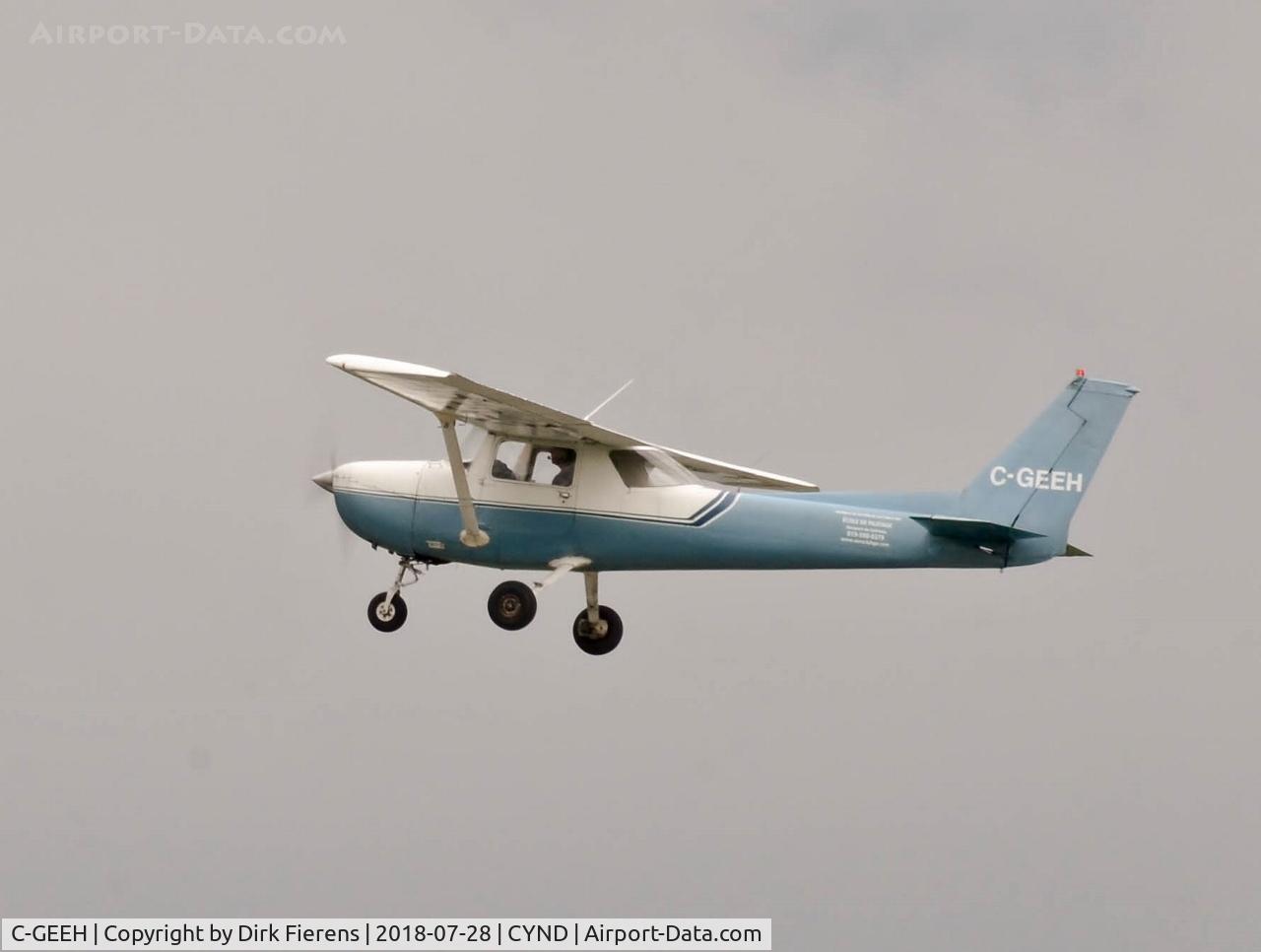 C-GEEH, 1975 Cessna 150M C/N 15076771, Doing touch and go.