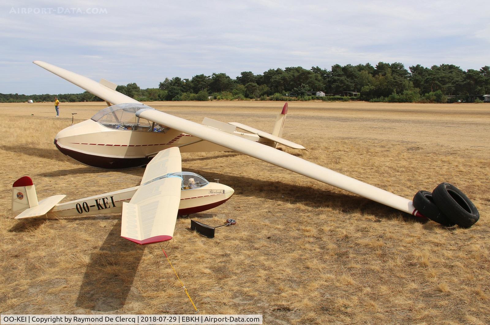 OO-KEI, Schleicher Ka-4 Rhonlerche II C/N 276/57, Keiheuvel Fly in.