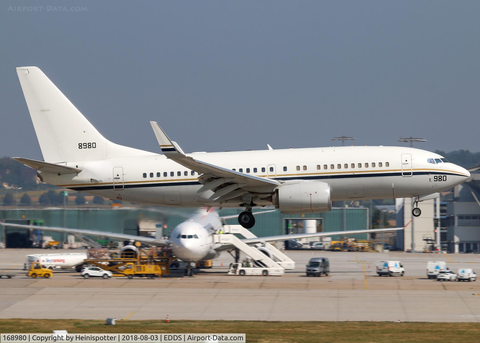 168980, 2014 Boeing C-40A Clipper C/N 43827, 168980 at Stuttgart Airport.