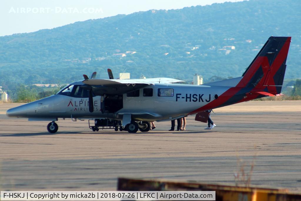 F-HSKJ, 2017 Vulcanair AP-68TP-600 Victor C/N 9011, Parked
