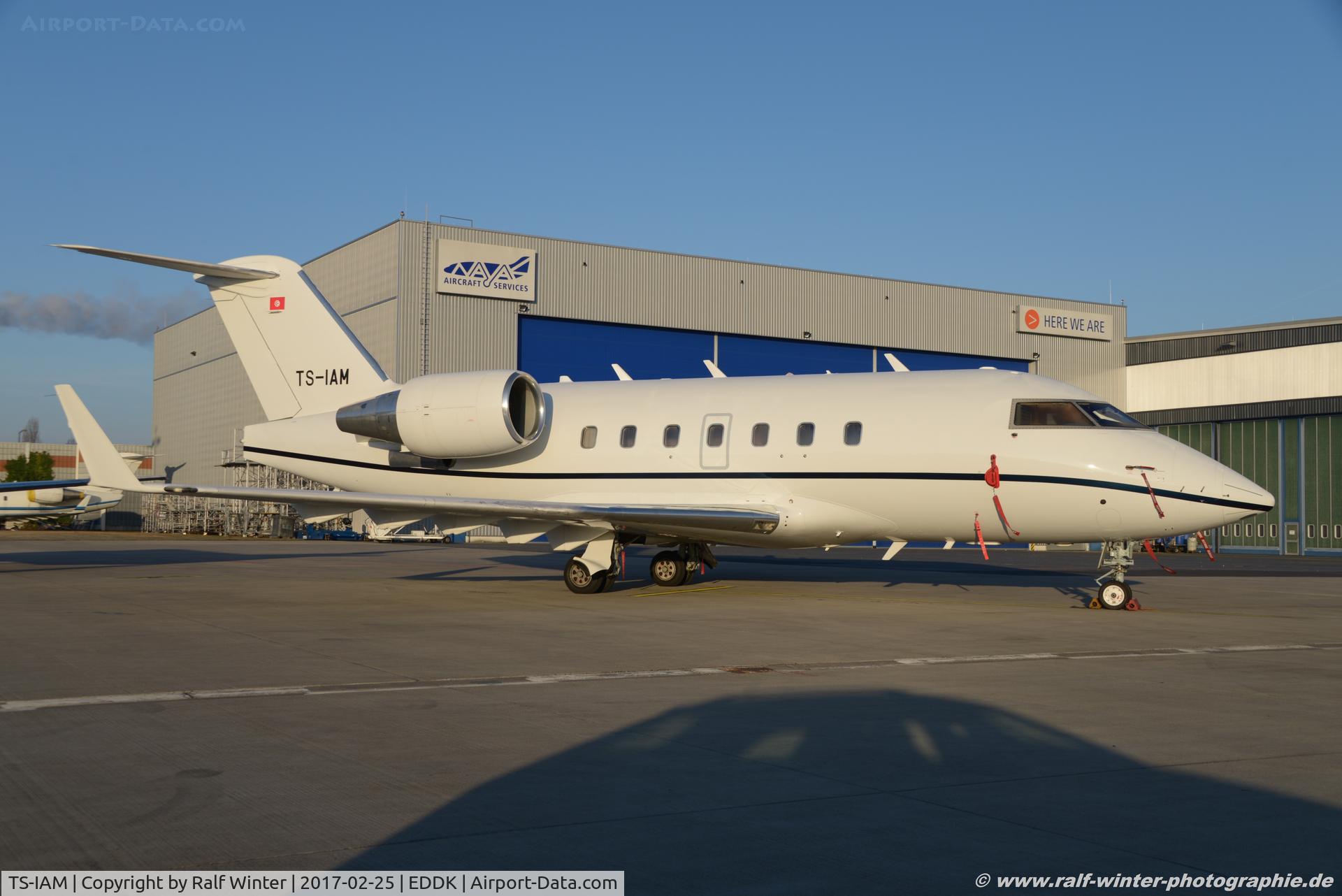 TS-IAM, 1999 Bombardier Challenger 604 (CL-600-2B16) C/N 5412, Bombardier CL-600-2B16 Challenger 604 - NVJ Fly International Airways - 5412 - TS-IAM - 25.02.2017 - CGN