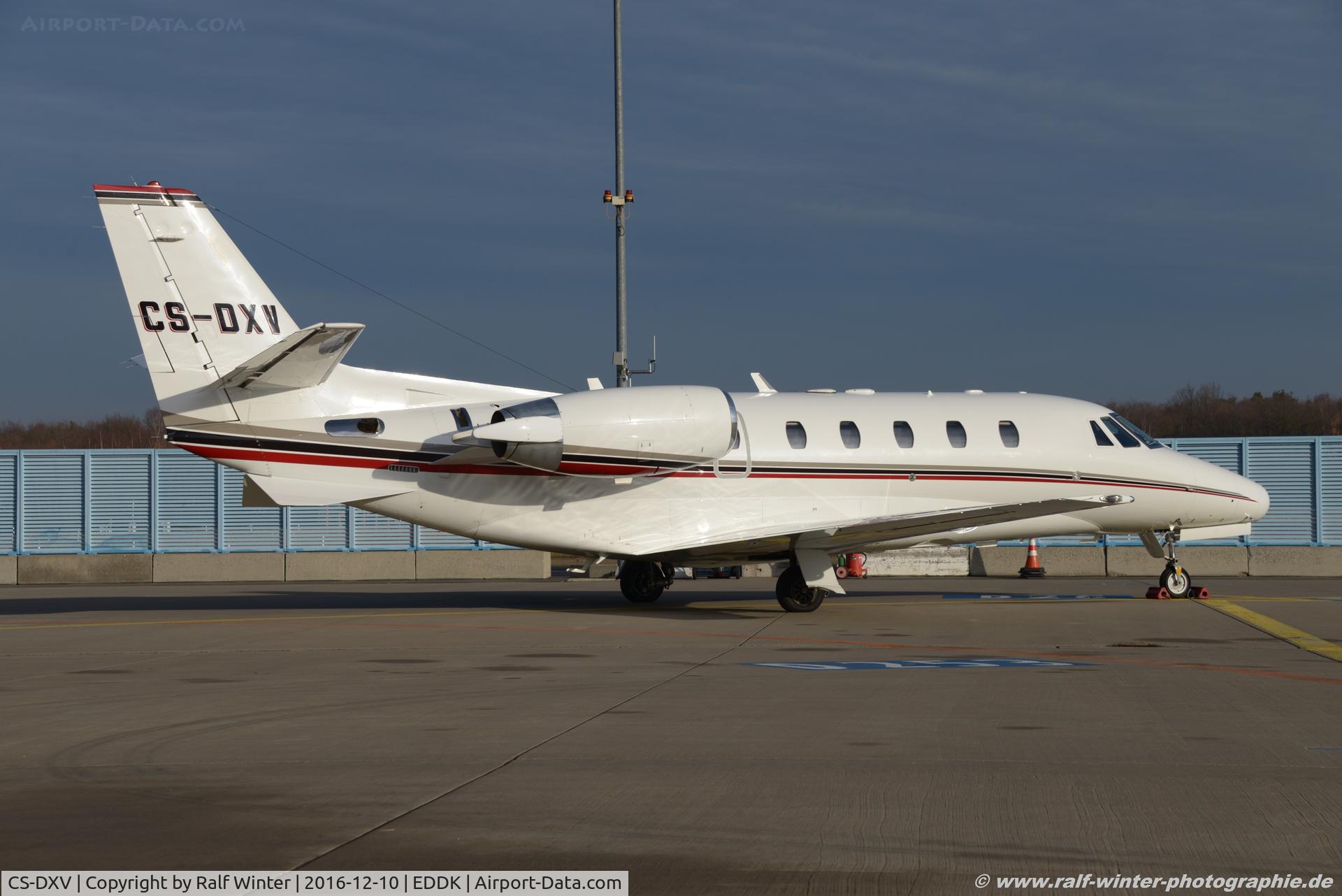 CS-DXV, 2008 Cessna 560 Citation XLS C/N 560-5782, Cessna 560XL Citation XLS - NJE NetJets Transportes Aereos - 560-5782 - CS-DXV - 10.12.2016 - CGN