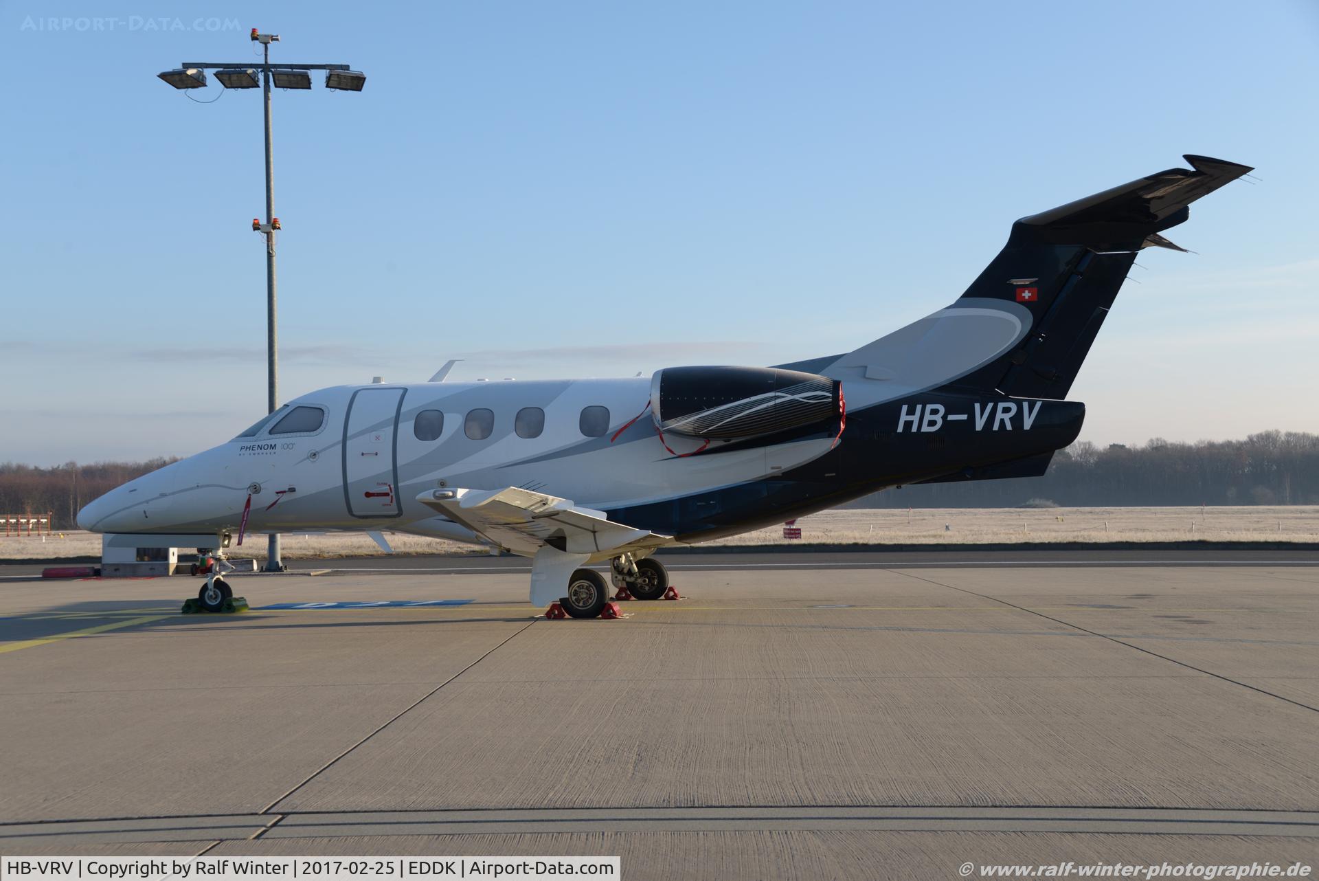 HB-VRV, 2012 Embraer EMB-500 Phenom 100 C/N 50000309, Embraer Phenom 100 EMB-500 - air-connect AG - 50000292 - HB-VRV - 25.02.2017 - CGN