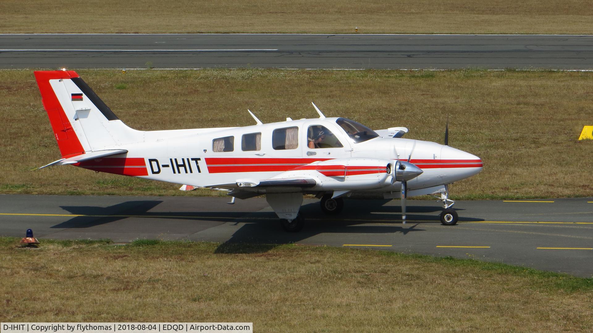 D-IHIT, 1977 Beech 58P Baron Baron C/N TJ-97, D-IHIT Bayreuth Airport