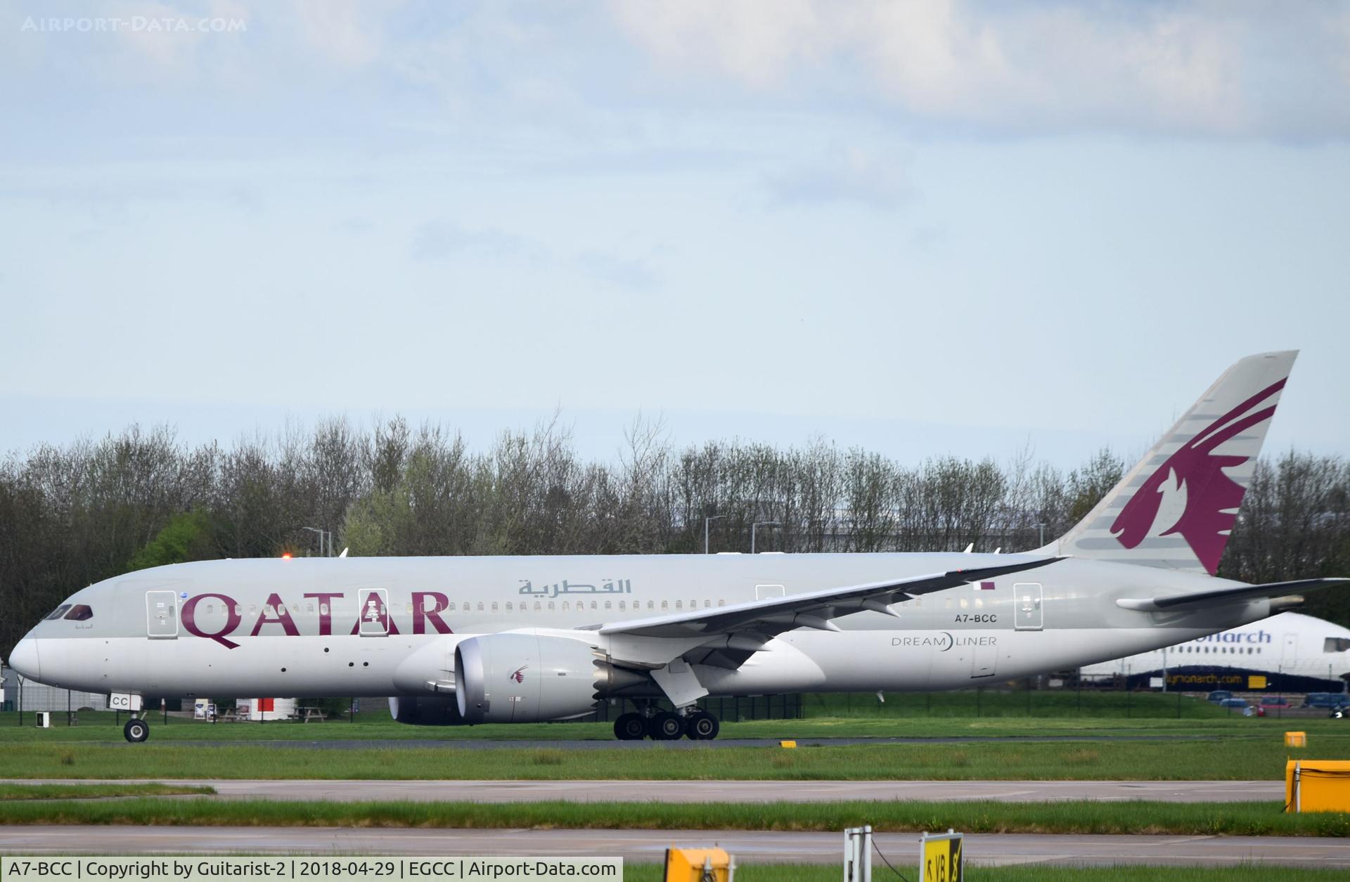 A7-BCC, 2012 Boeing 787-8 Dreamliner C/N 38321, At Manchester