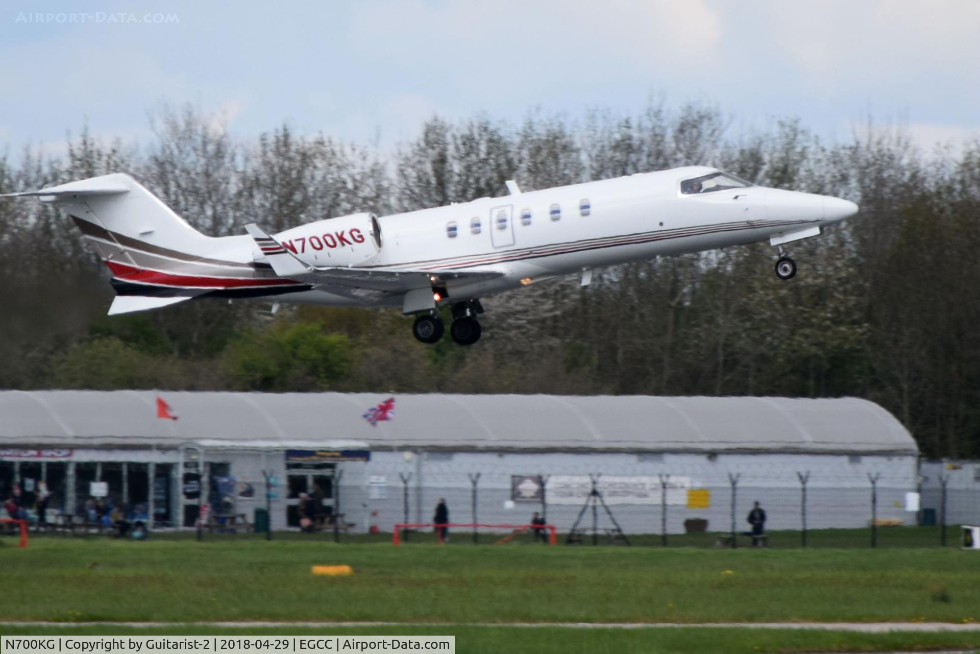 N700KG, 2004 Learjet 45 C/N 2017, At Manchester