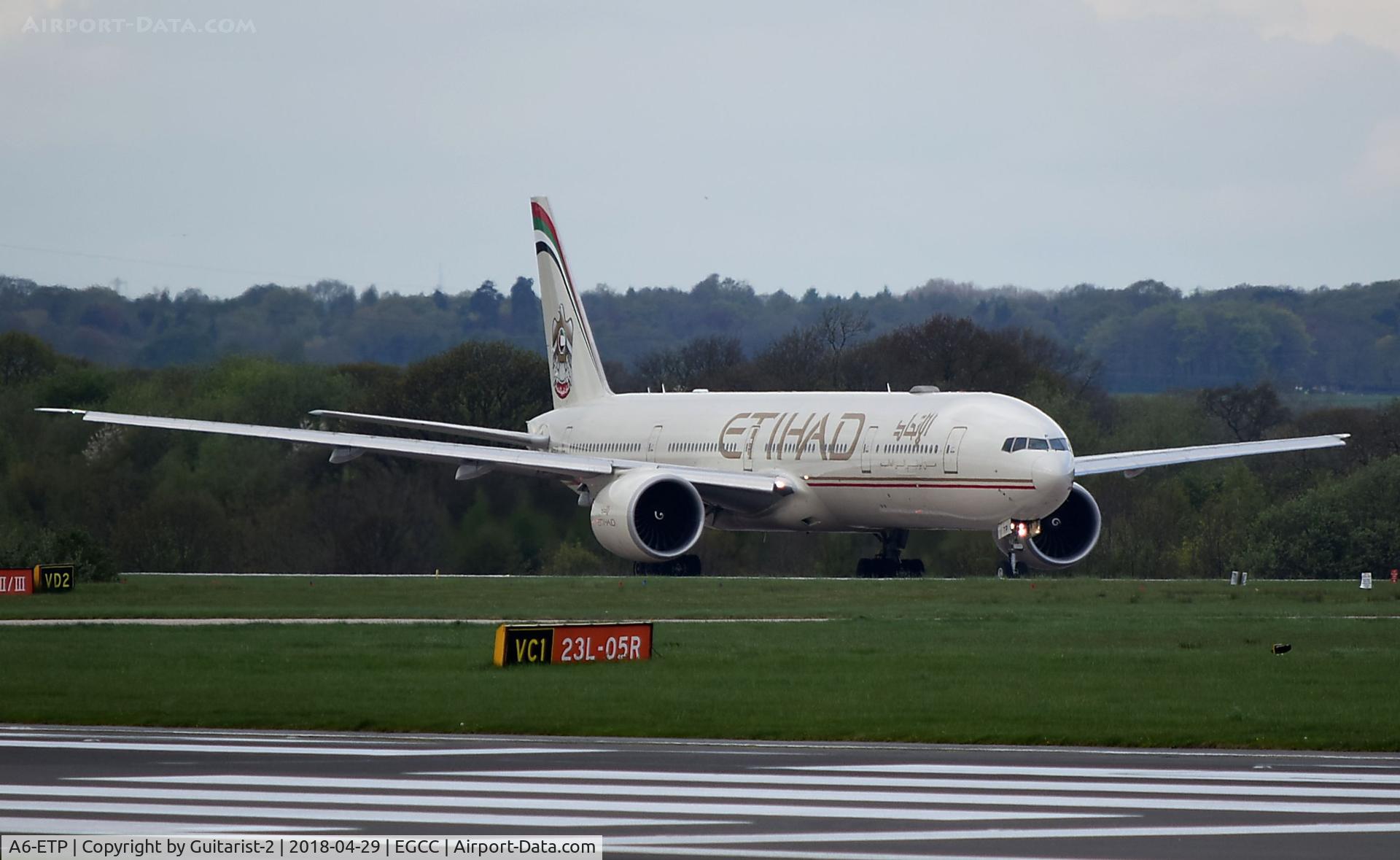 A6-ETP, 2013 Boeing 777-3FX/ER C/N 41699, At Manchester
