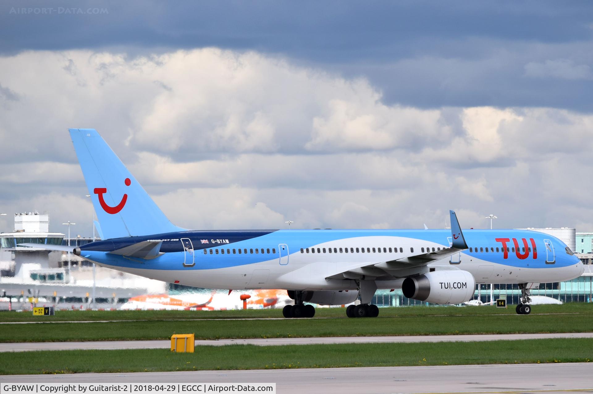 G-BYAW, 1995 Boeing 757-204 C/N 27234, At Manchester