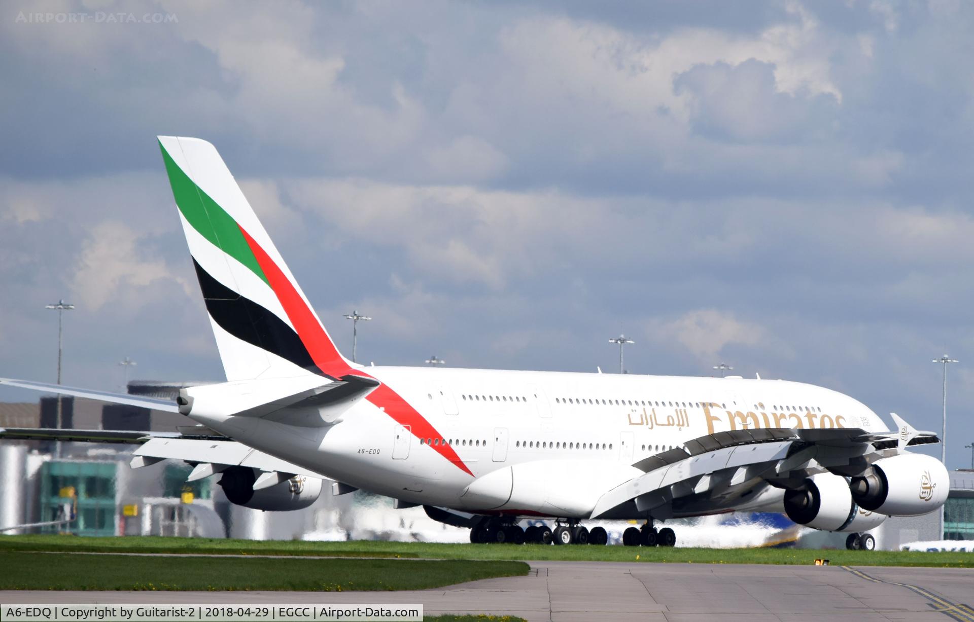 A6-EDQ, 2011 Airbus A380-861 C/N 080, At Manchester