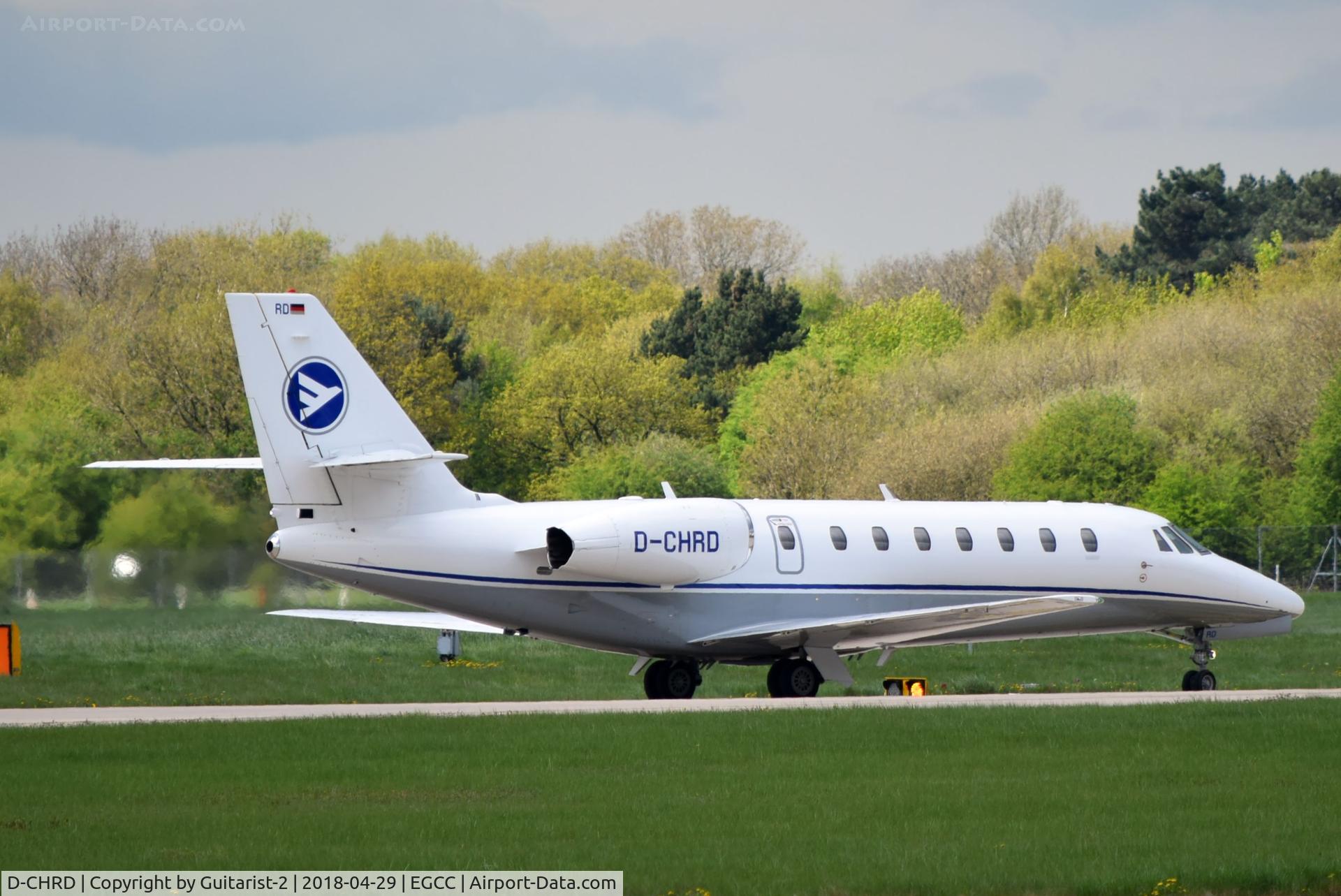 D-CHRD, 2007 Cessna 680 Citation Sovereign C/N 680-0142, At Manchester