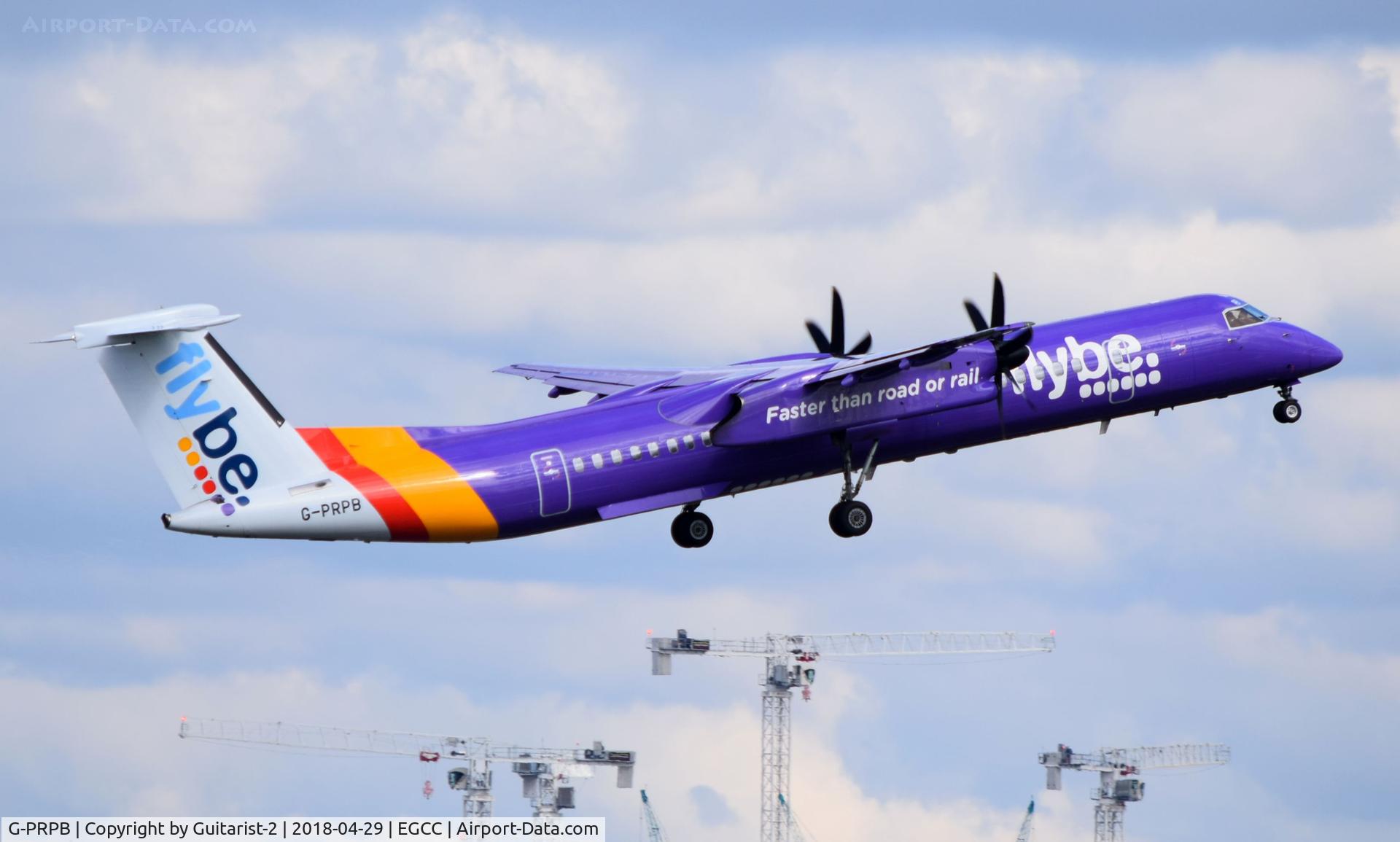 G-PRPB, 2010 Bombardier DHC-8-402 Dash 8 C/N 4333, At Manchester