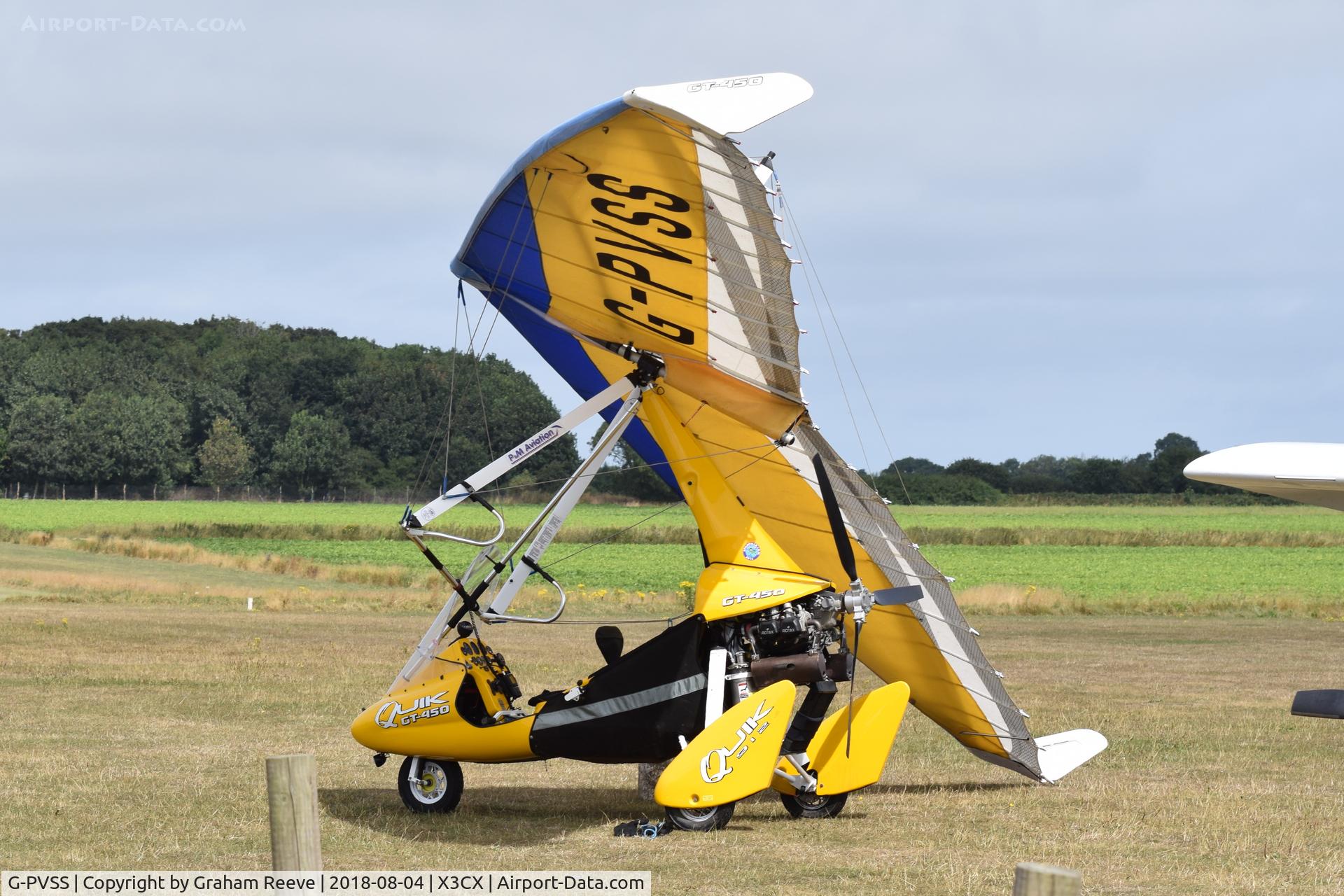 G-PVSS, 2007 P&M Aviation Quik GT450 C/N 8302, Parked at Northrepps.
