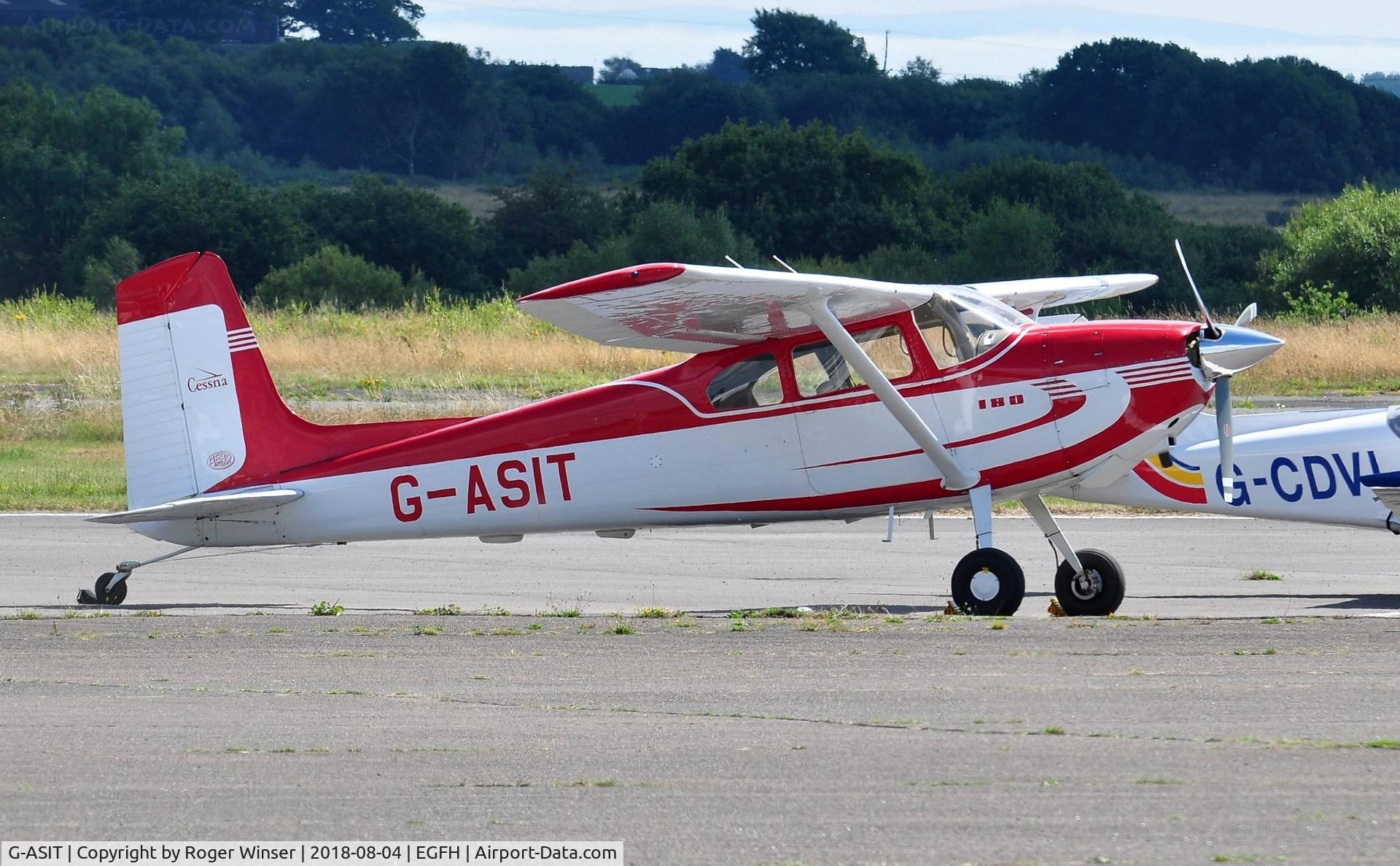 G-ASIT, 1956 Cessna 180 C/N 32567, Visiting Cessna  180.