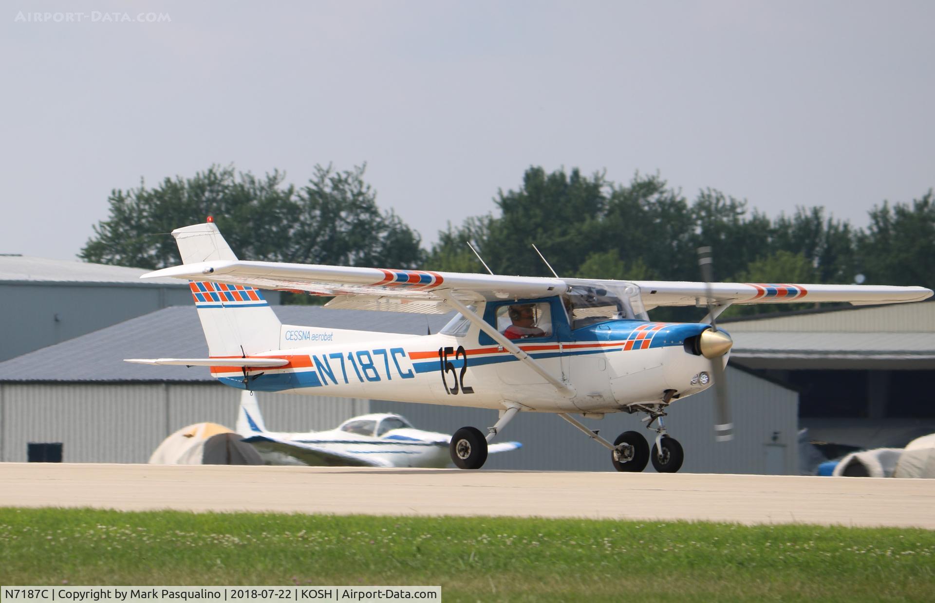 N7187C, 1973 Cessna A152 Aerobat C/N A1520681, Cessna A152