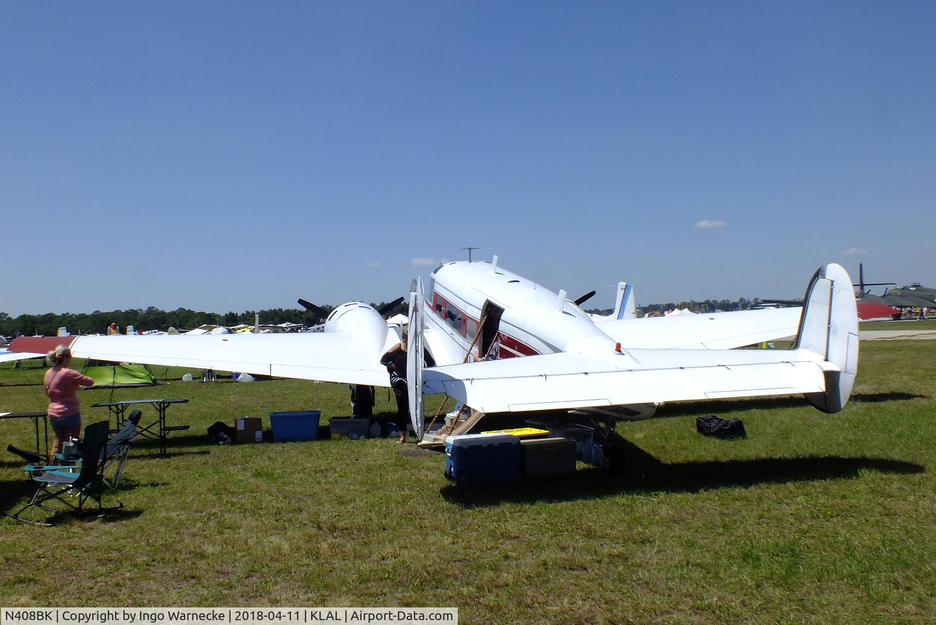 N408BK, 1963 Beech H-18 C/N BA-653, Beechcraft H18 Twin Beech at 2018 Sun 'n Fun, Lakeland FL