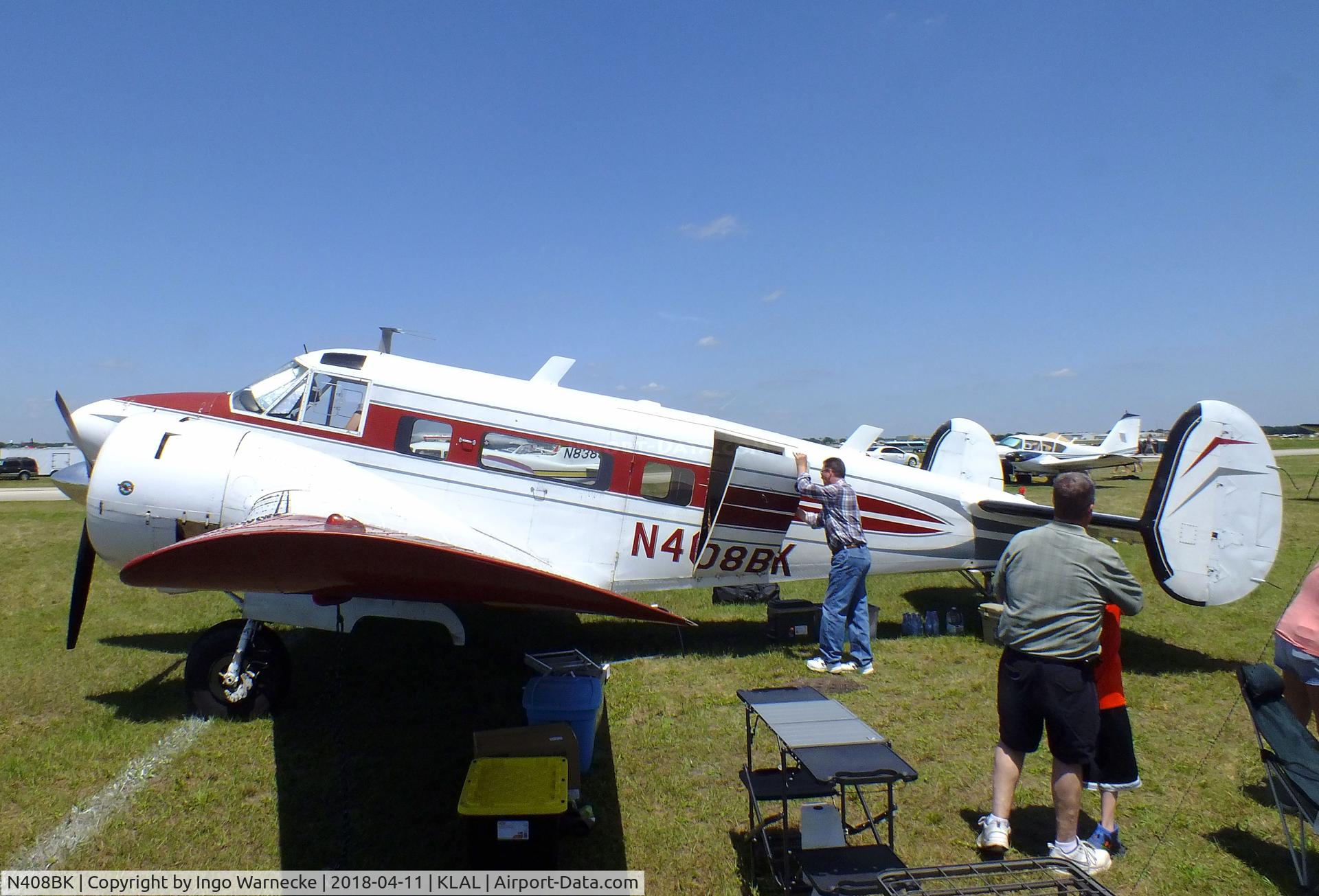 N408BK, 1963 Beech H-18 C/N BA-653, Beechcraft H18 Twin Beech at 2018 Sun 'n Fun, Lakeland FL