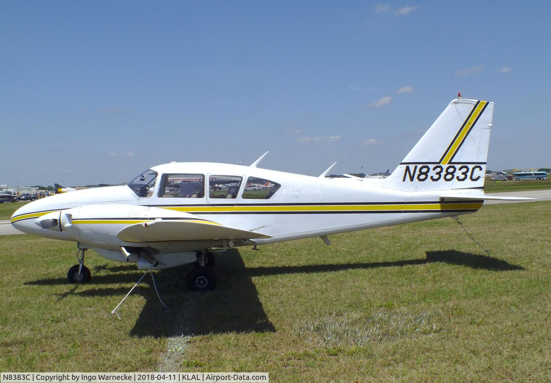 N8383C, 1970 Piper PA-23-250 C/N 27-4412, Piper PA-23-250 Aztec at 2018 Sun 'n Fun, Lakeland FL