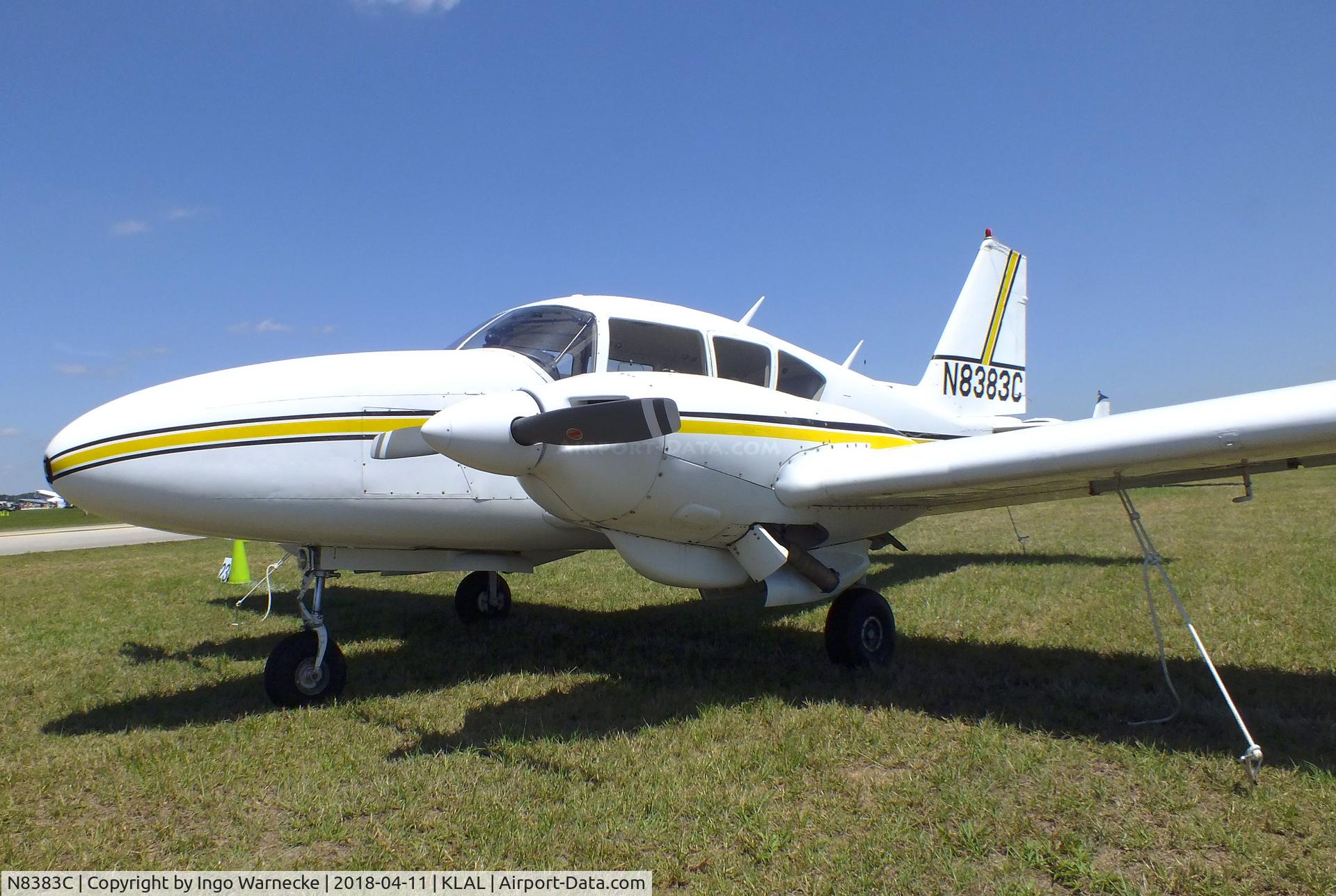 N8383C, 1970 Piper PA-23-250 C/N 27-4412, Piper PA-23-250 Aztec at 2018 Sun 'n Fun, Lakeland FL