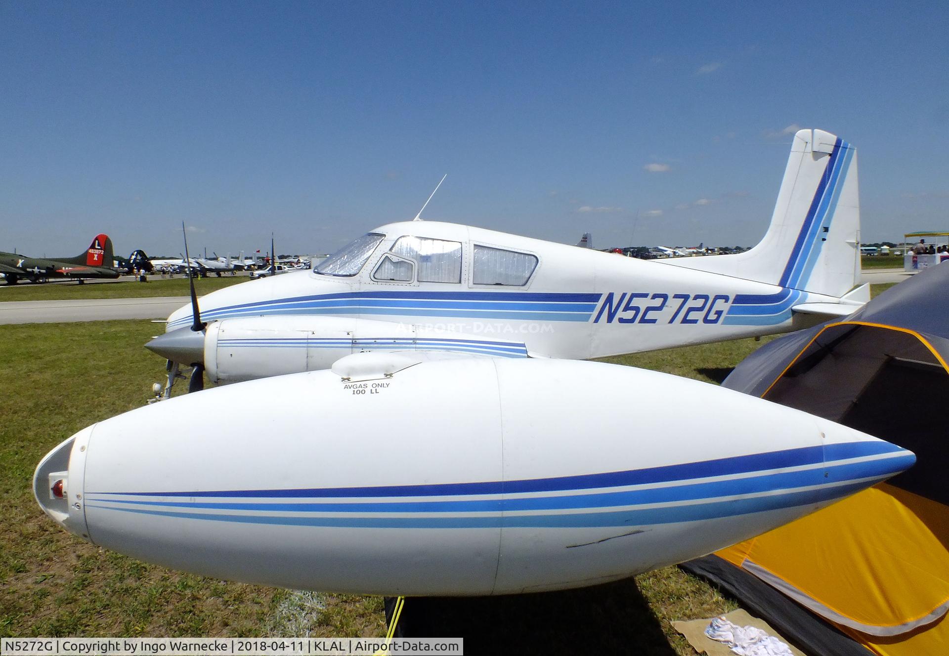 N5272G, 1957 Cessna U-3A Blue Canoe (310A) C/N 38060, Cessna L-27A/U-3A 'Blue Canoe' (310A) at 2018 Sun 'n Fun, Lakeland FL