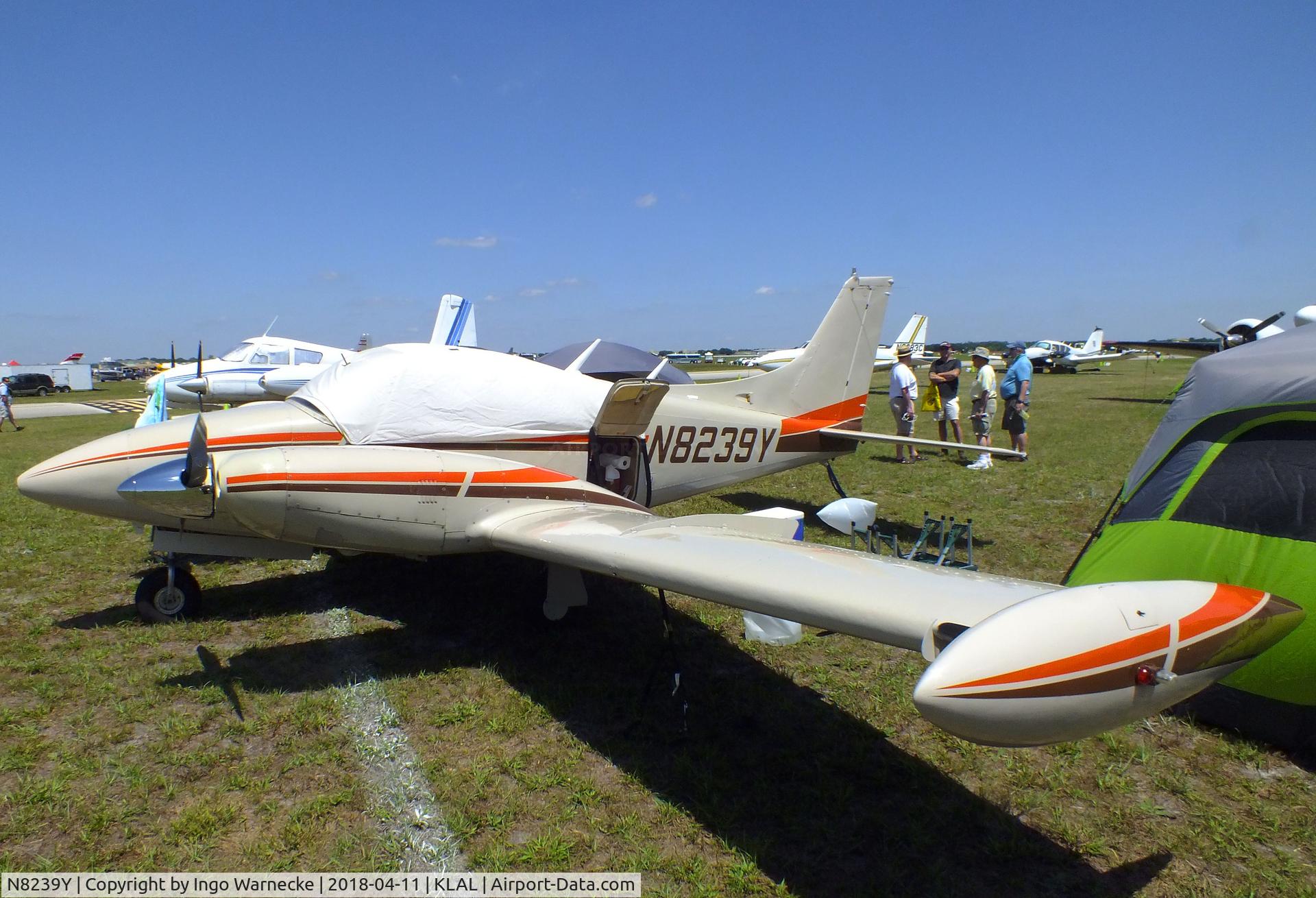 N8239Y, 1966 Piper PA-30 Twin Comanche Twin Comanche C/N 30-1365, Piper PA-30 Twin Comanche at 2018 Sun 'n Fun, Lakeland FL