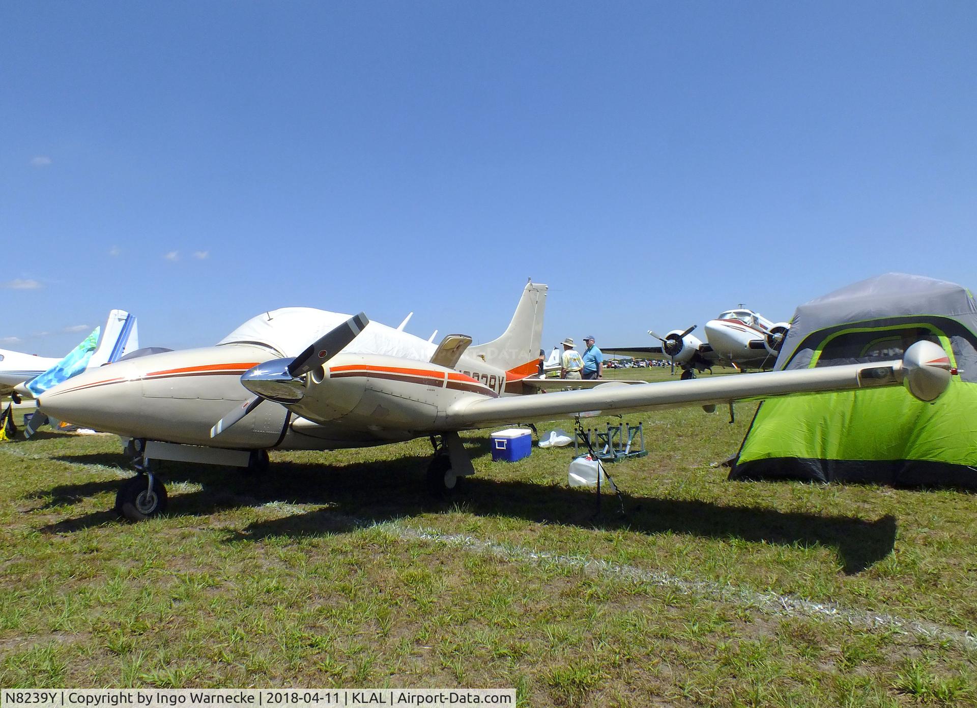 N8239Y, 1966 Piper PA-30 Twin Comanche Twin Comanche C/N 30-1365, Piper PA-30 Twin Comanche at 2018 Sun 'n Fun, Lakeland FL