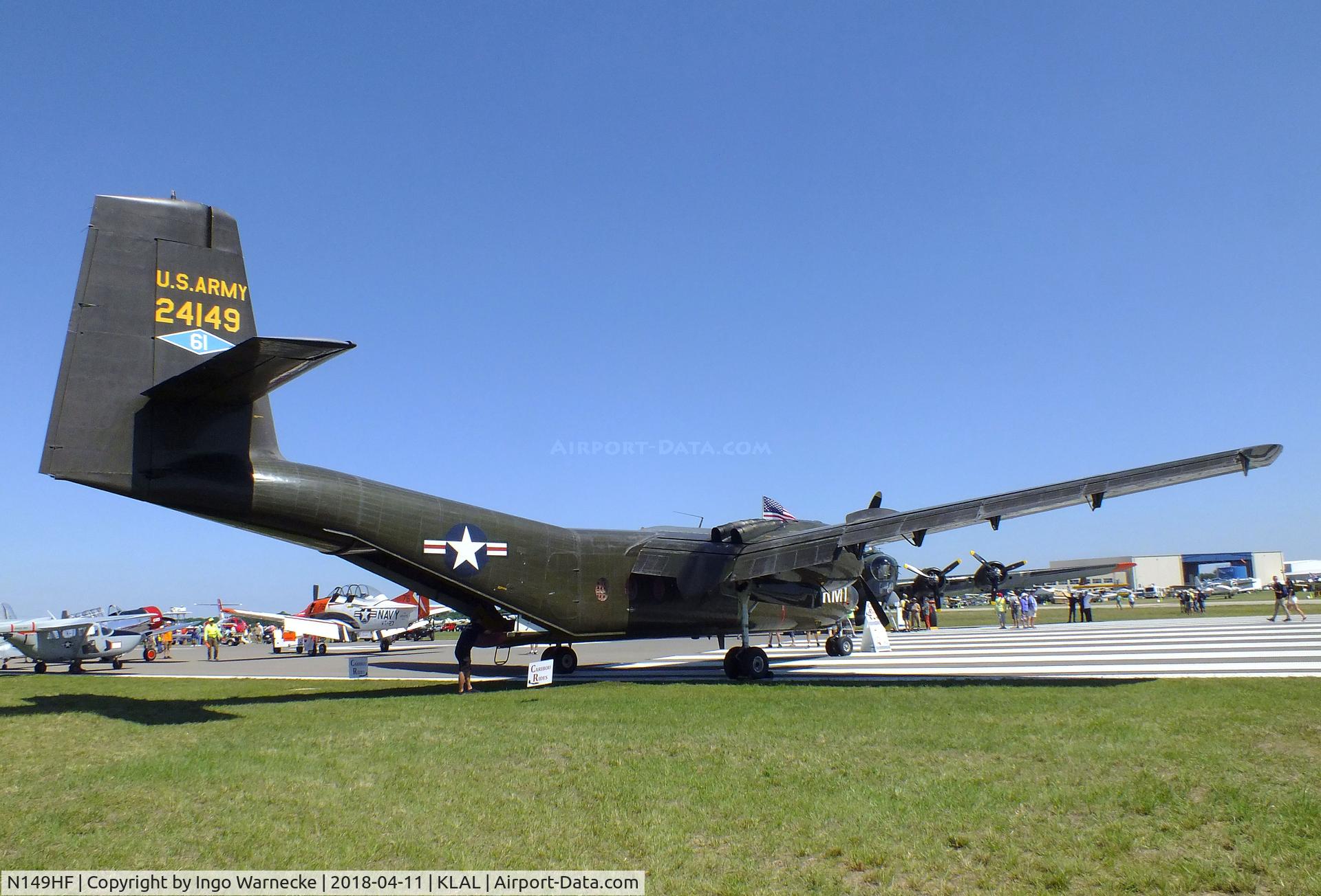 N149HF, 1962 De Havilland Canada DHC-4A Caribou C/N 85, De Havilland Canada DHC-4A Caribou at 2018 Sun 'n Fun, Lakeland FL