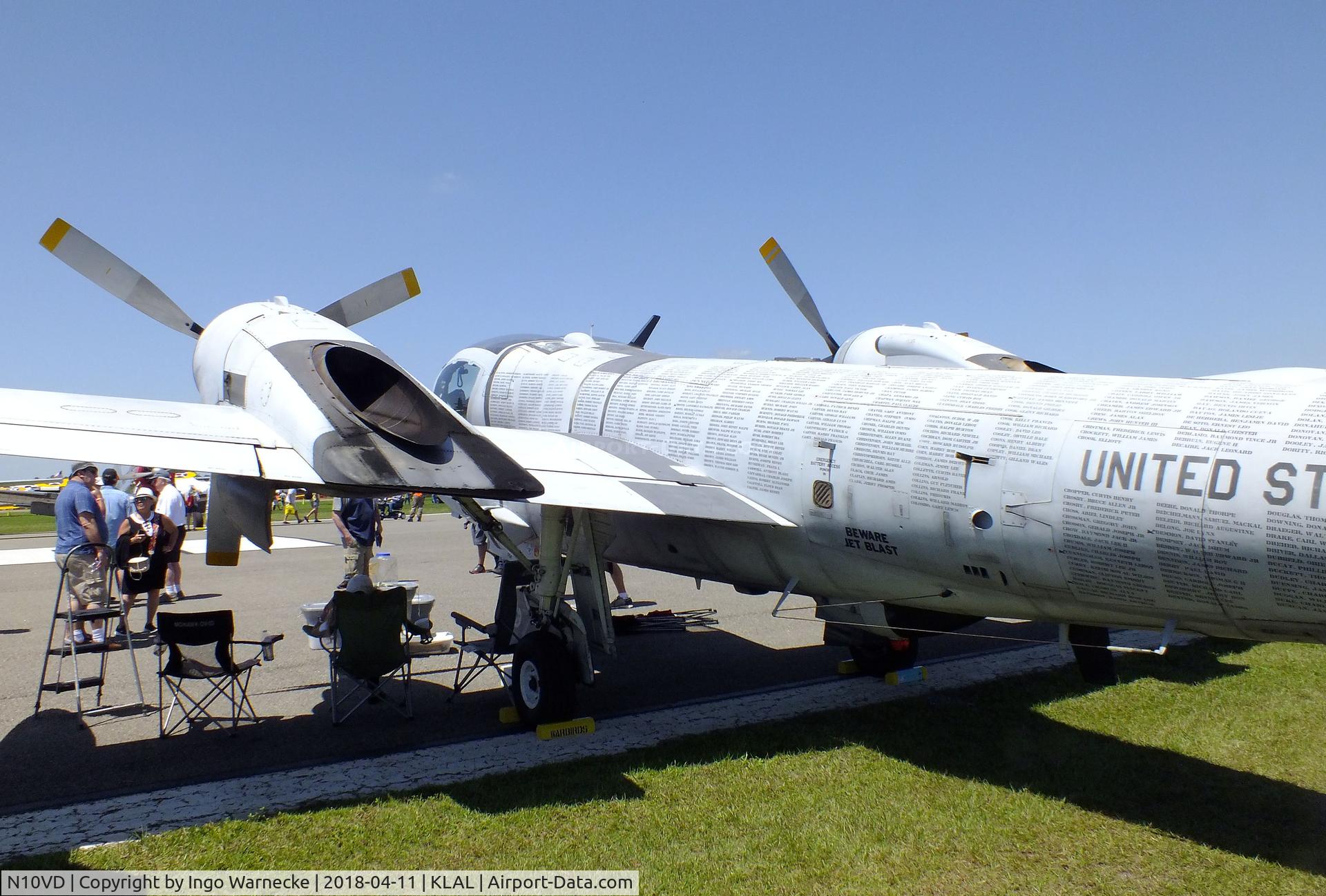N10VD, 1968 Grumman OV-1D Mohawk C/N 162C, Grumman OV-1D Mohawk at 2018 Sun 'n Fun, Lakeland FL
