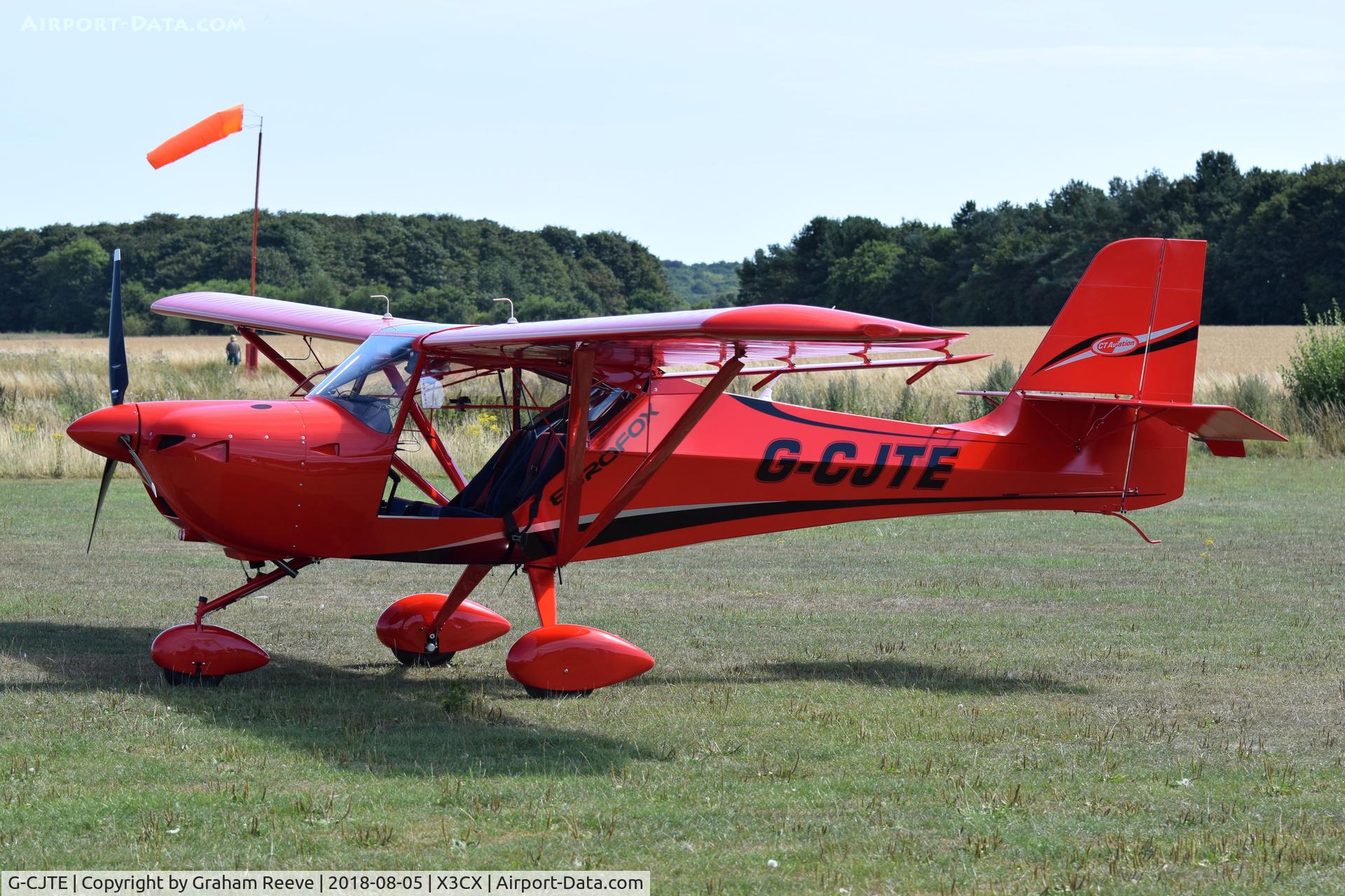 G-CJTE, 2017 Aeropro Eurofox 3K C/N 50917, Parked at Northrepps.
