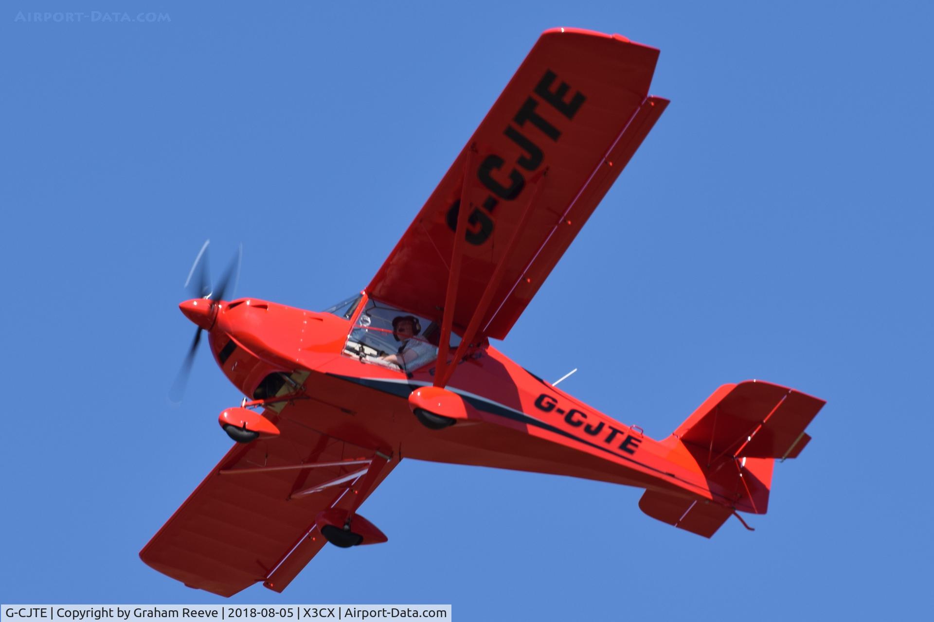 G-CJTE, 2017 Aeropro Eurofox 3K C/N 50917, Departing from Northrepps.