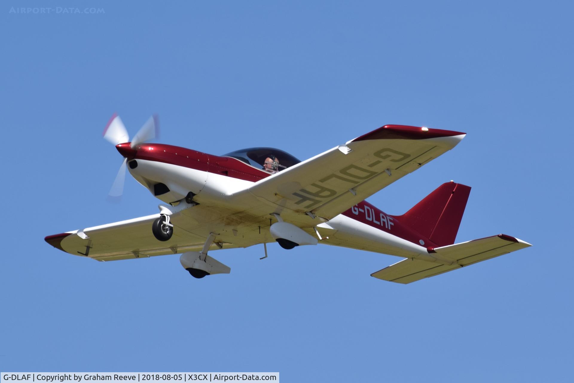 G-DLAF, 2013 BRM Aero Bristell NG5 Speed Wing C/N LAA 385-15226, Departing from Northrepps.