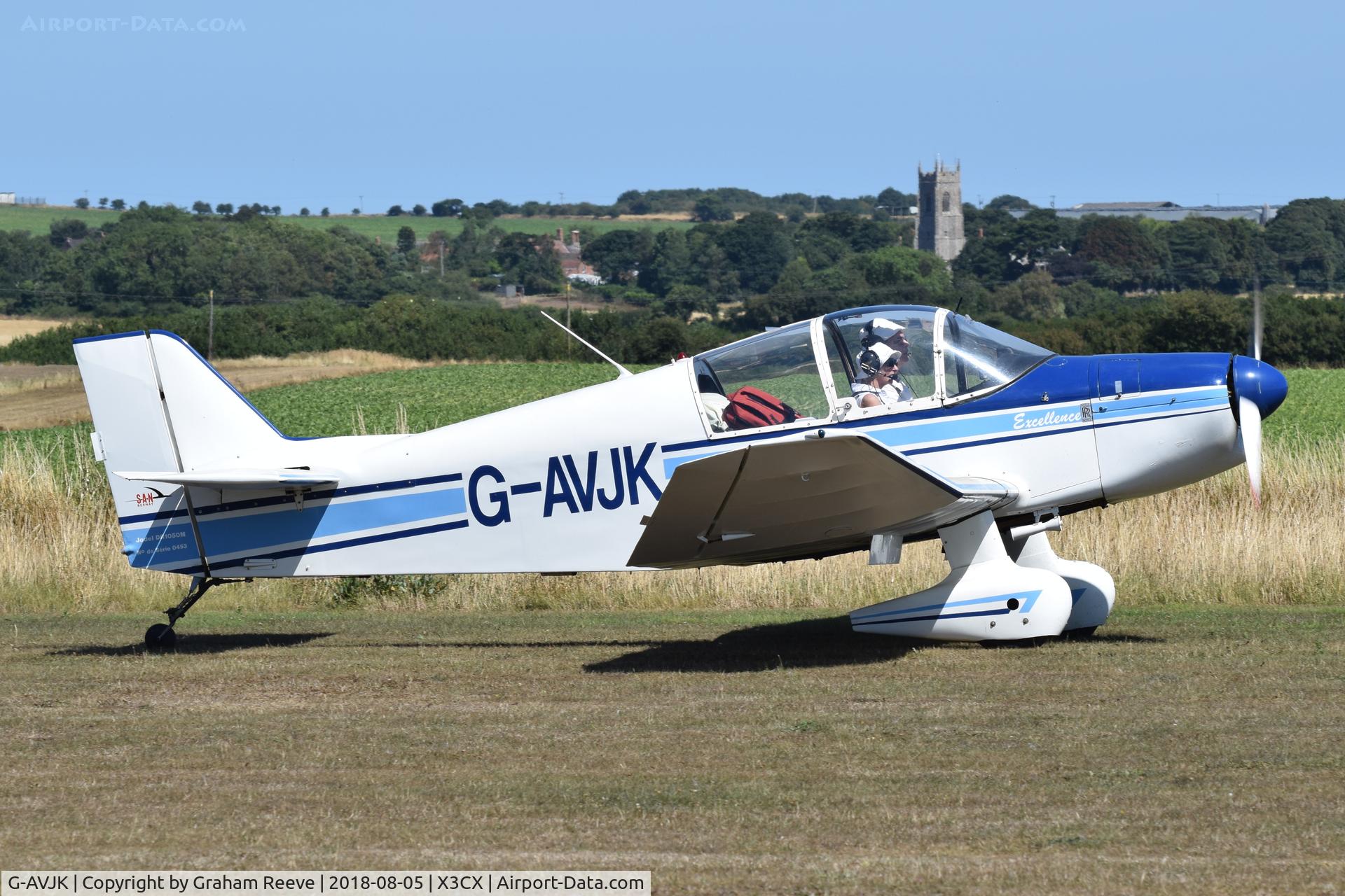 G-AVJK, 1964 SAN Jodel DR-1050M Excellence C/N 453, Just landed at Northrepps.