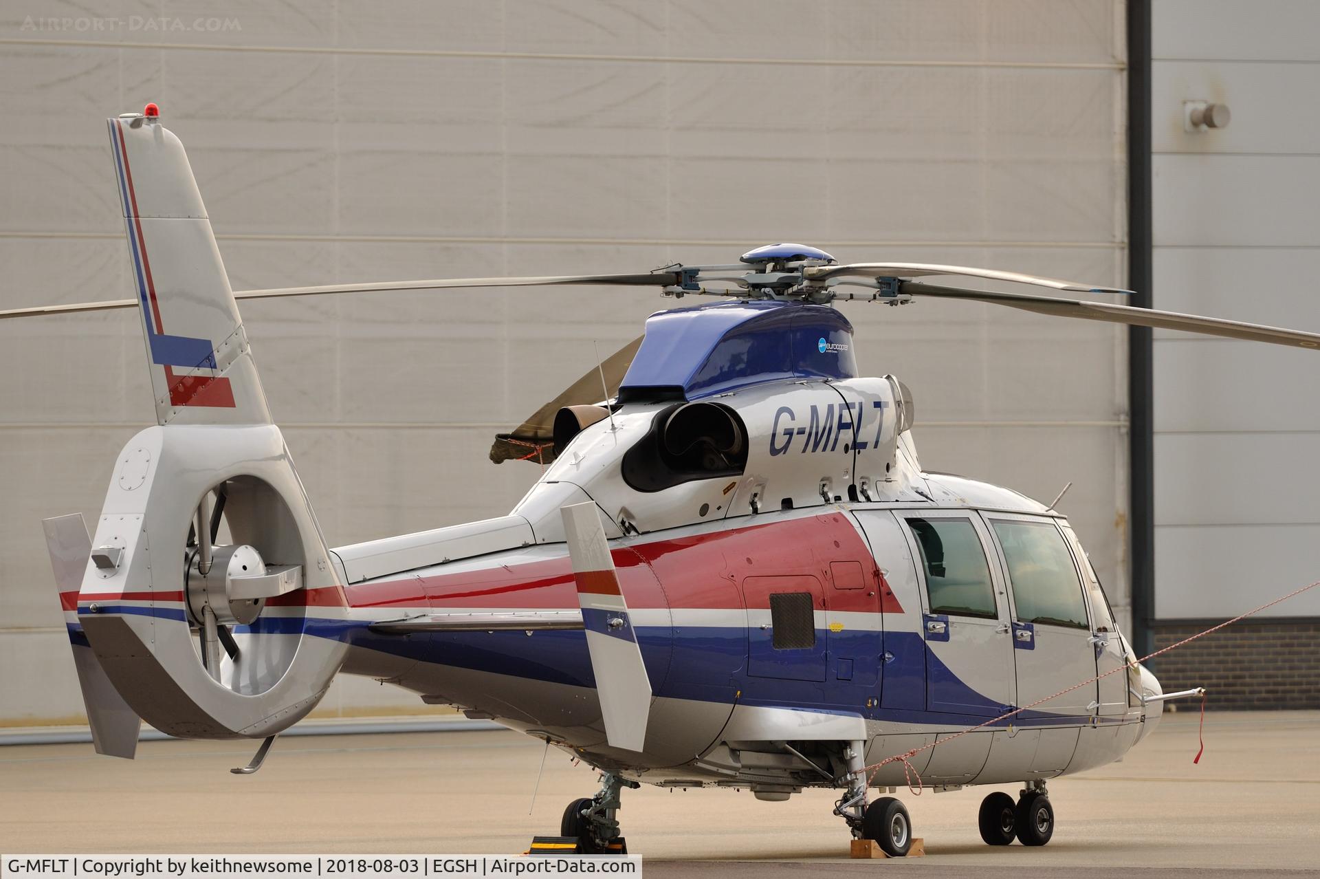 G-MFLT, 2008 Eurocopter AS-365N-2 Dauphin 2 C/N 6806, Nice Visitor.