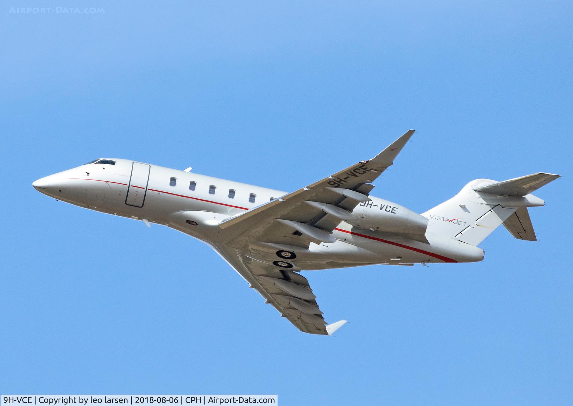 9H-VCE, 2014 Bombardier Challenger 350 (BD-100-1A10) C/N 20540, Copenhagen 6.8.2018