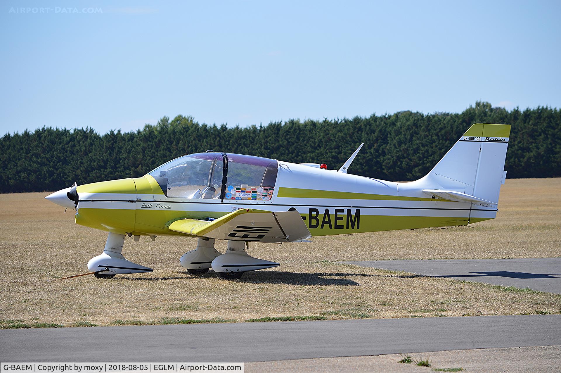 G-BAEM, 1972 Robin DR-400-120 Petit Prince C/N 728, Robin DR-400-120 Petit Prince at White Waltham.