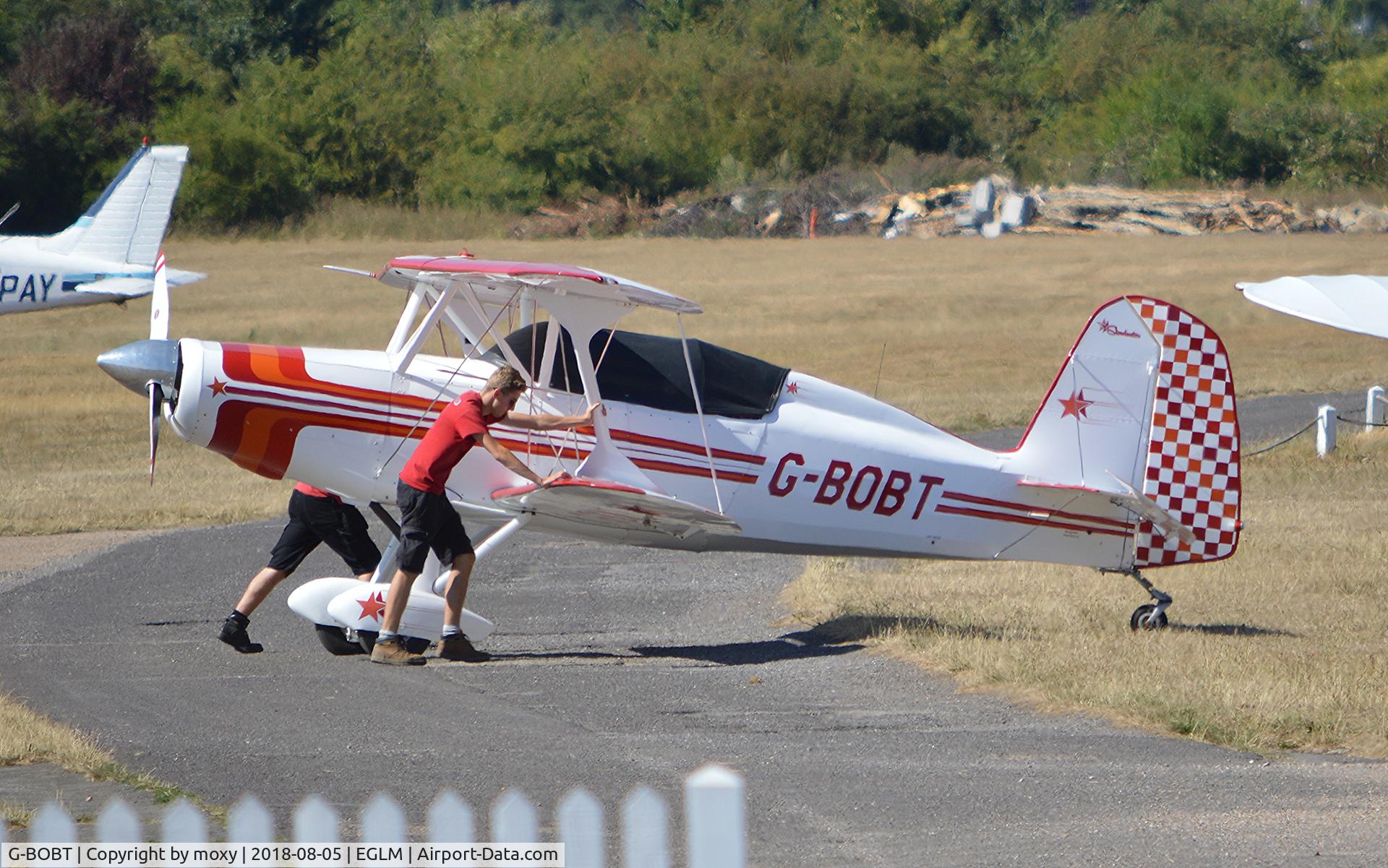 G-BOBT, 1983 Stolp SA-300 Starduster Too C/N CJ-01, Stolp SA-300 Starduster Too at White Waltham. Ex N690CM