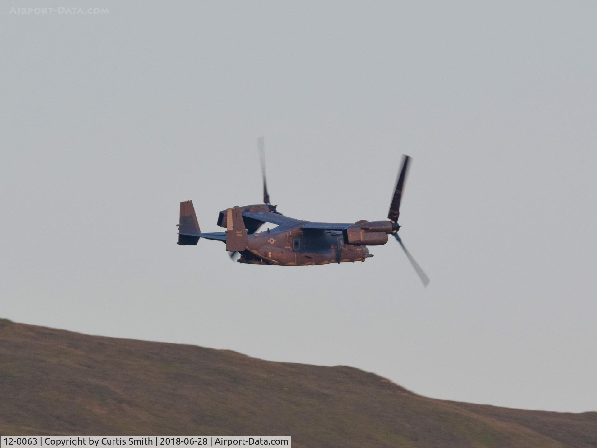 12-0063, 2012 Bell-Boeing CV-22B Osprey C/N D1044, V-22 Osprey seen flying through the Mach Loop.