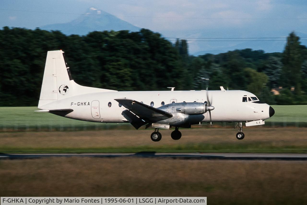 F-GHKA, 1970 Hawker Siddeley HS.748 Series 2A C/N 1680, landing rwy23