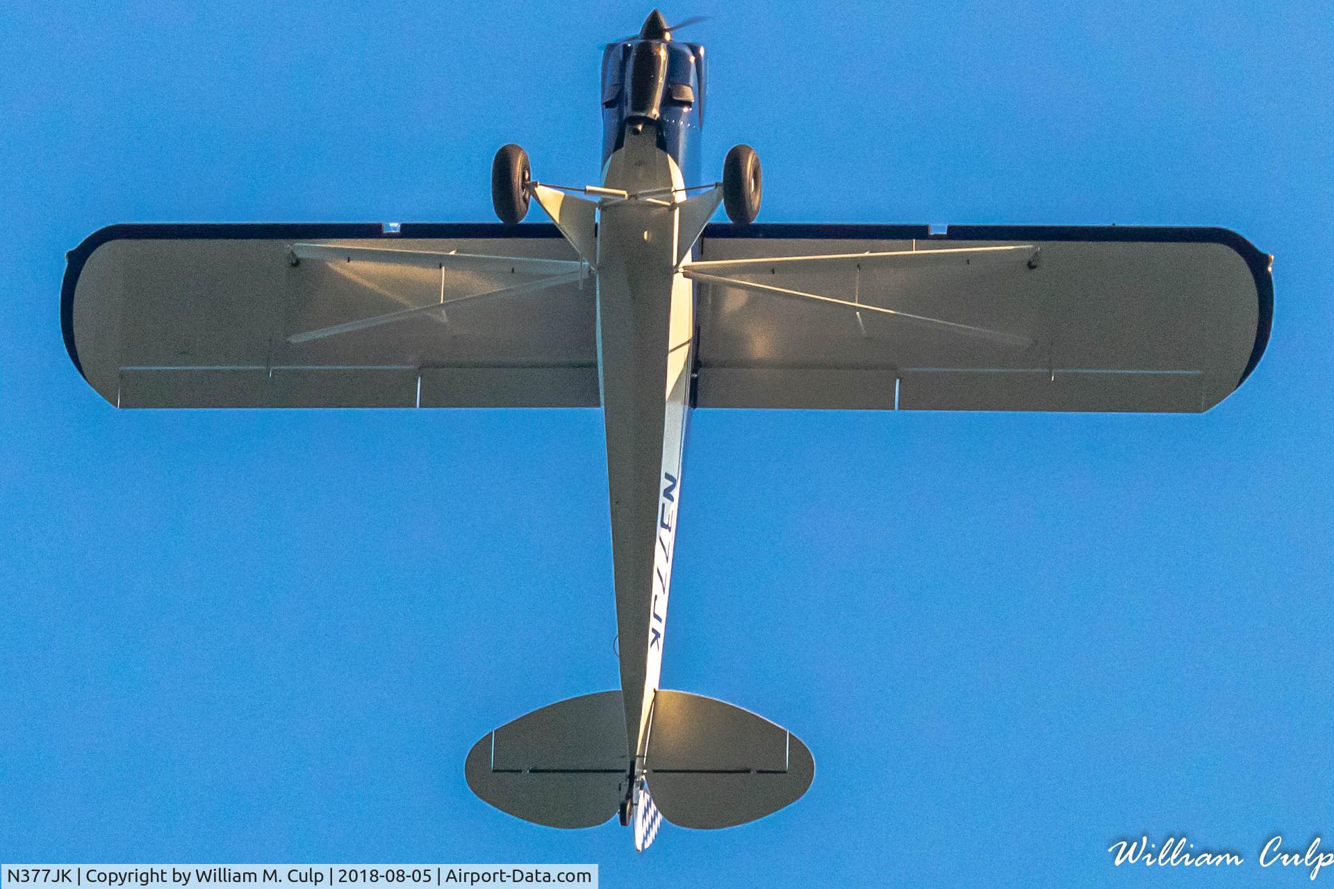 N377JK, Lincoln Sportplane C/N 1, Was seen flying over me at Peace Valley Park, New Britain Pa.