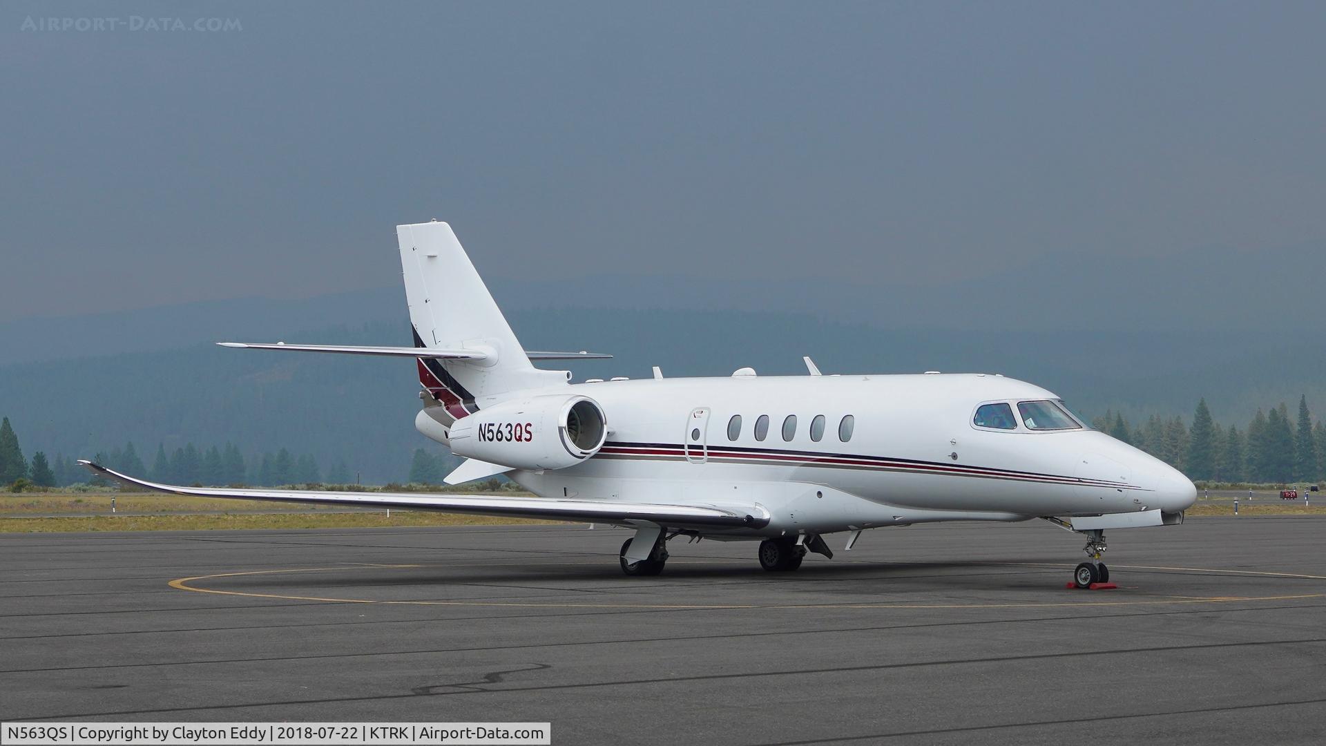 N563QS, 2017 Cessna 680A Citation Latitude C/N 680A-0113, Truckee Airport California 2018.