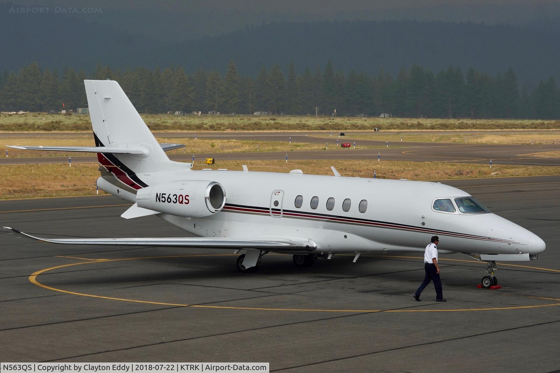 N563QS, 2017 Cessna 680A Citation Latitude C/N 680A-0113, Truckee Airport California 2018.