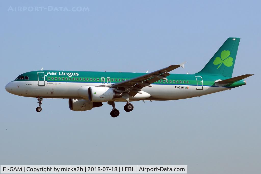 EI-GAM, 2009 Airbus A320-214 C/N 3823, Landing